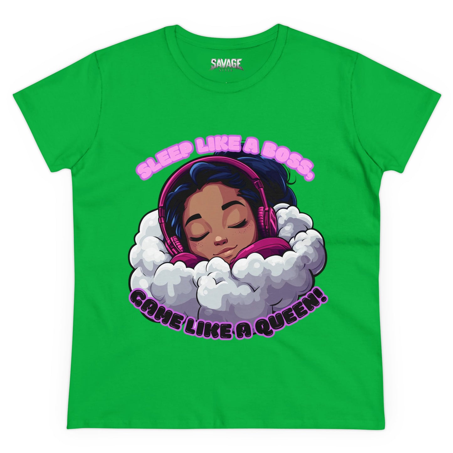 Gamer Queen Women's Tee - Sleep Like a Boss, Game Like a Queen