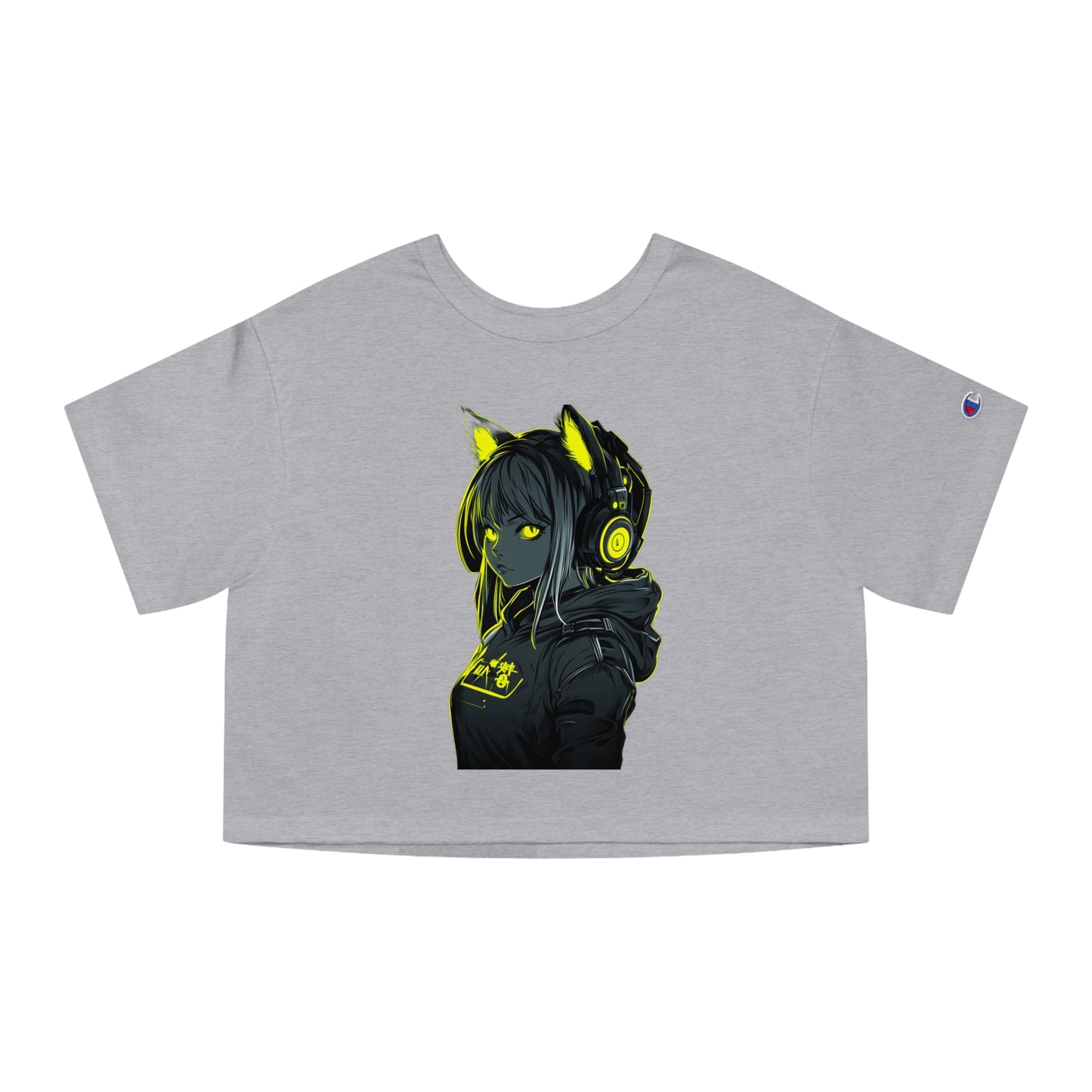 Champion - Pawsitively Addicted to Gaming Women's Heritage Cropped T-Shirt