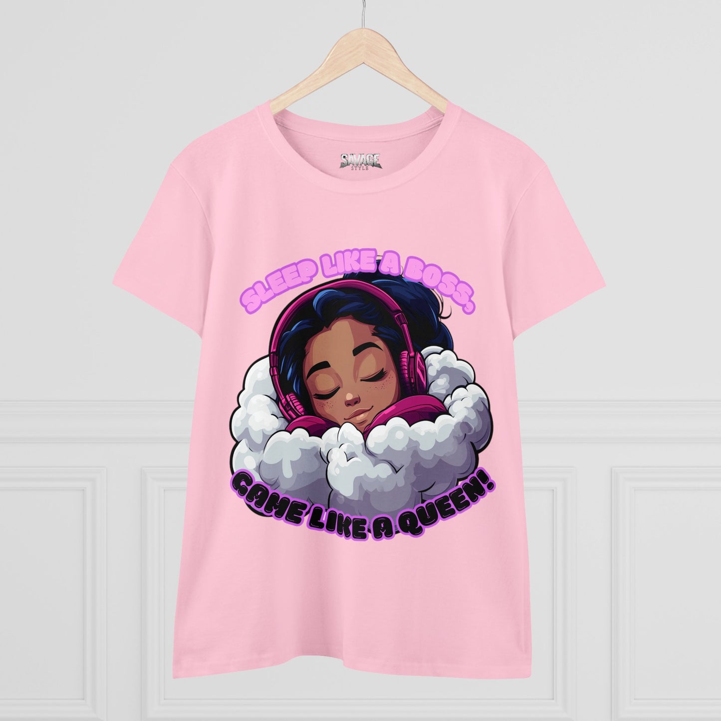 Gamer Queen Women's Tee - Sleep Like a Boss, Game Like a Queen
