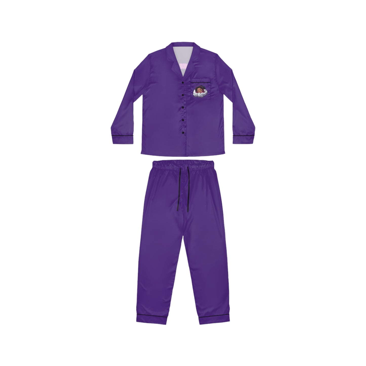 Women's Satin Pajama Set - Sleep Like a Boss...