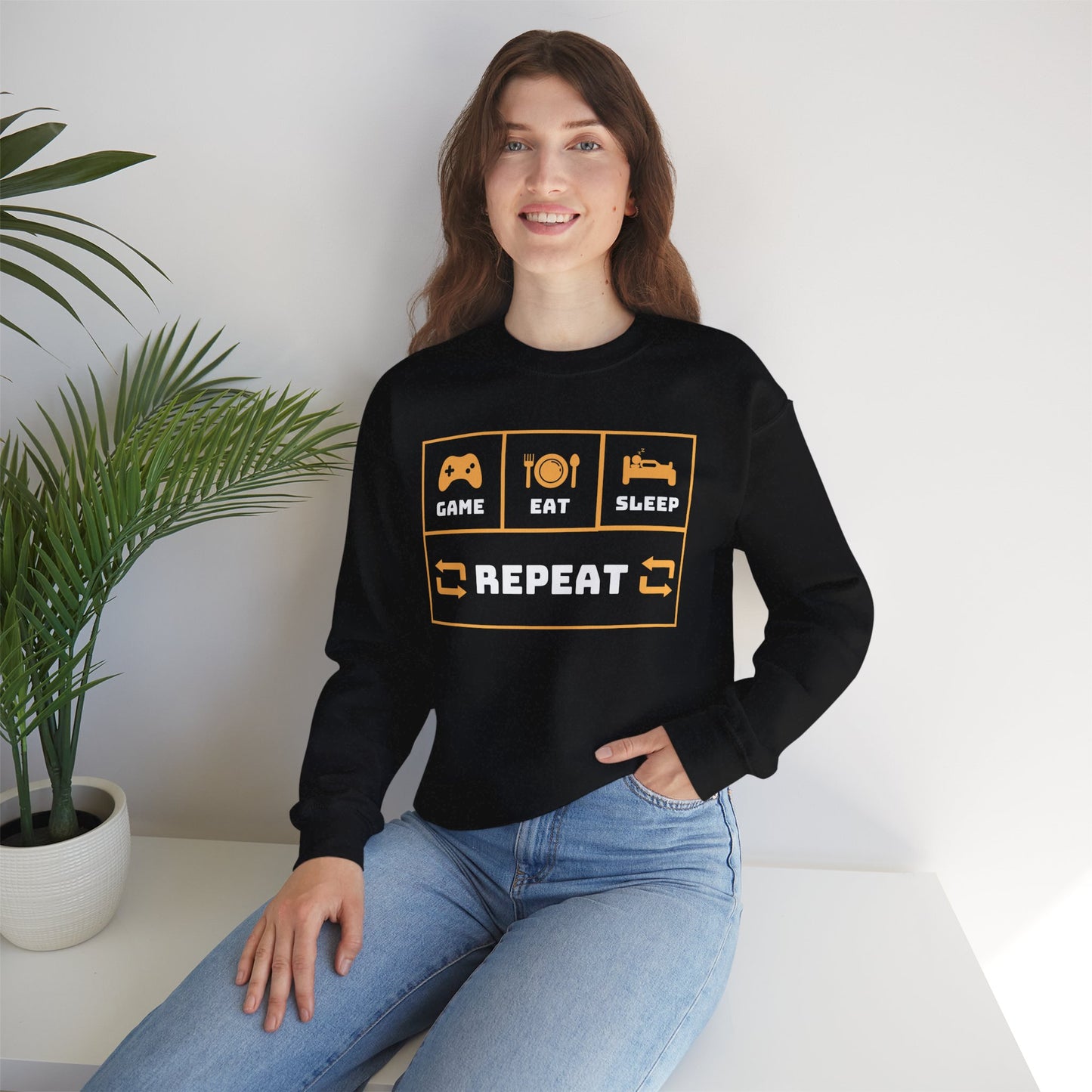Heavy Blend™ Crewneck Repeat Sweatshirt