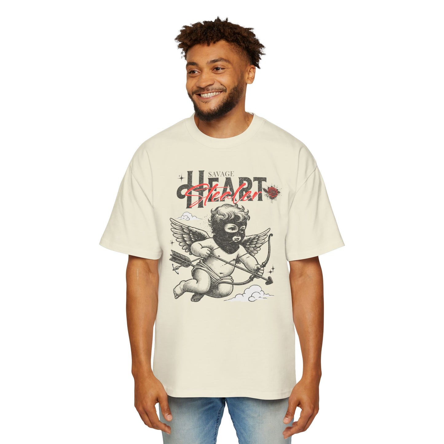 Savage Heart Stealer Men's Oversized T-Shirt