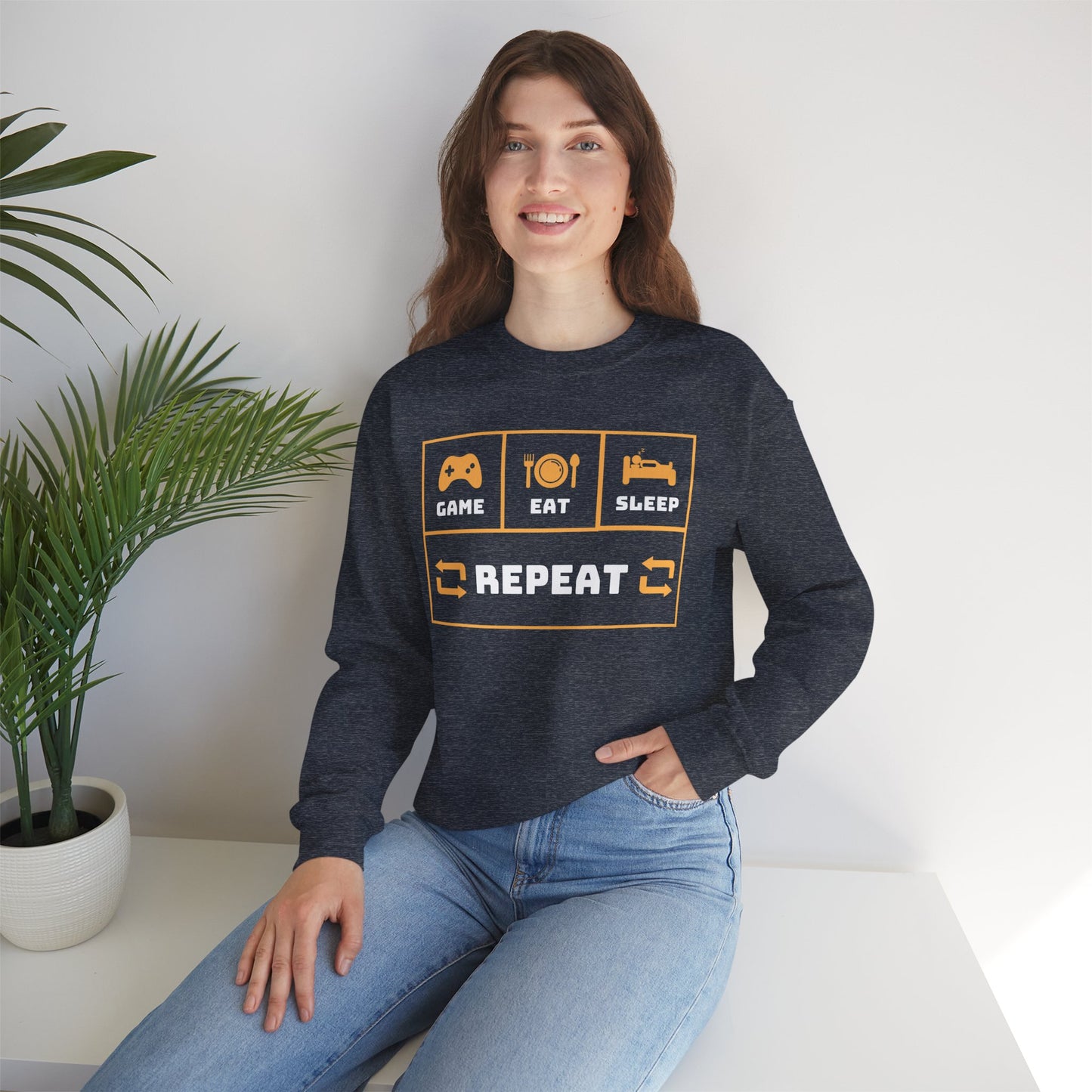Heavy Blend™ Crewneck Repeat Sweatshirt