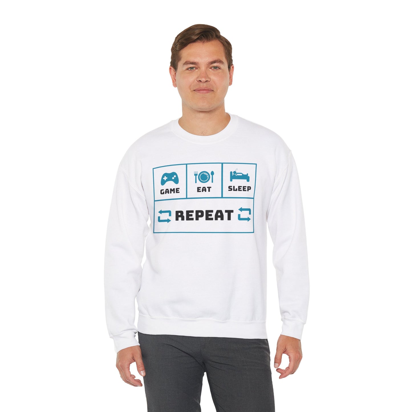 Heavy Blend™ Crewneck Repeat Sweatshirt