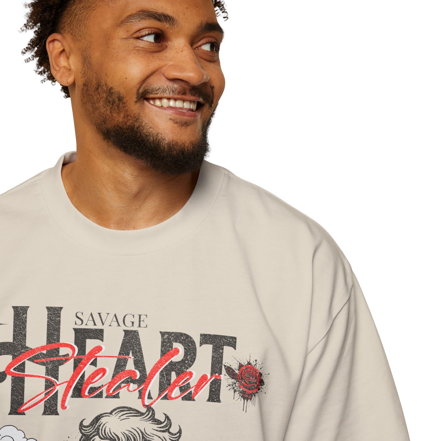 Savage Heart Stealer Men's Oversized T-Shirt
