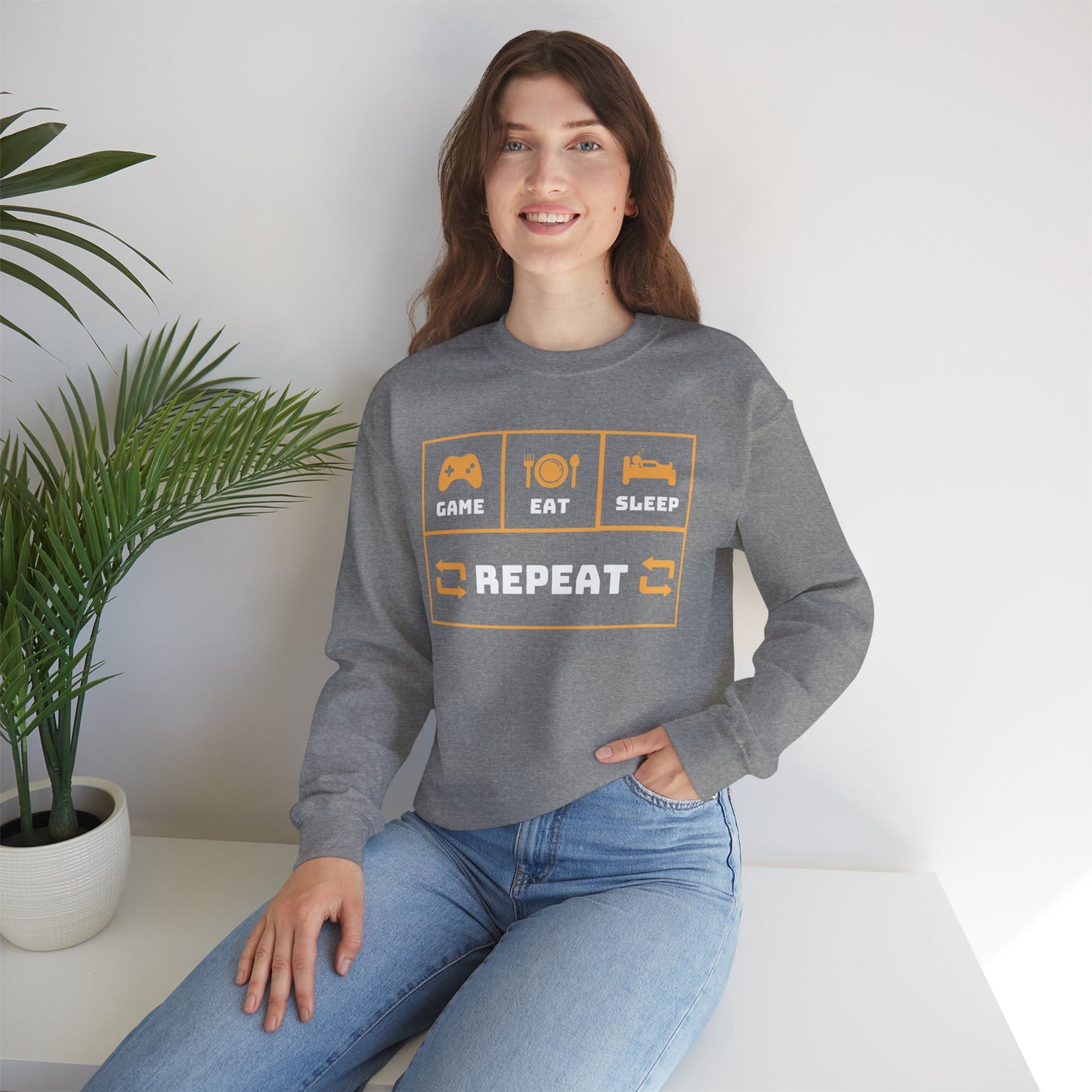 Heavy Blend™ Crewneck Repeat Sweatshirt
