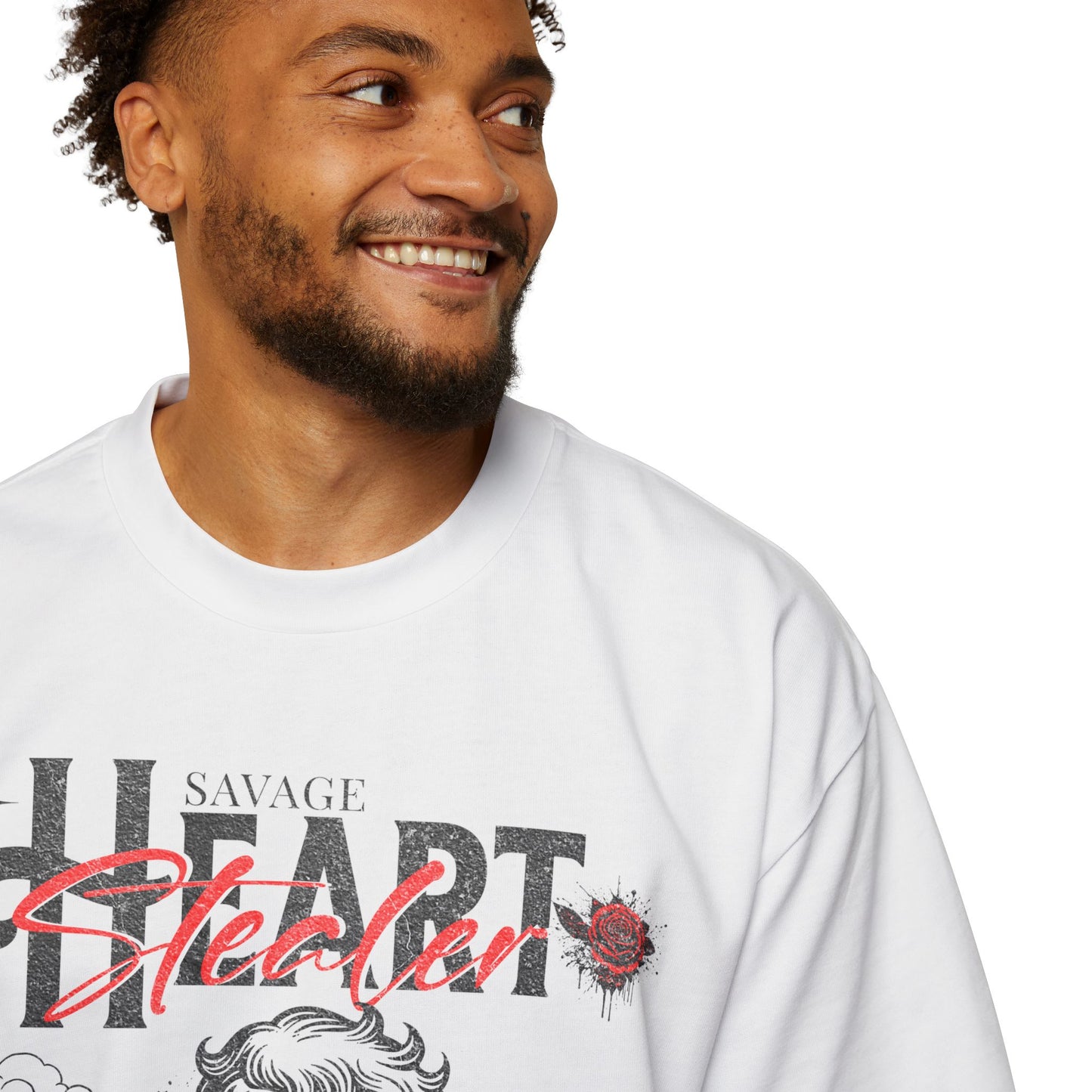 Savage Heart Stealer Men's Oversized T-Shirt