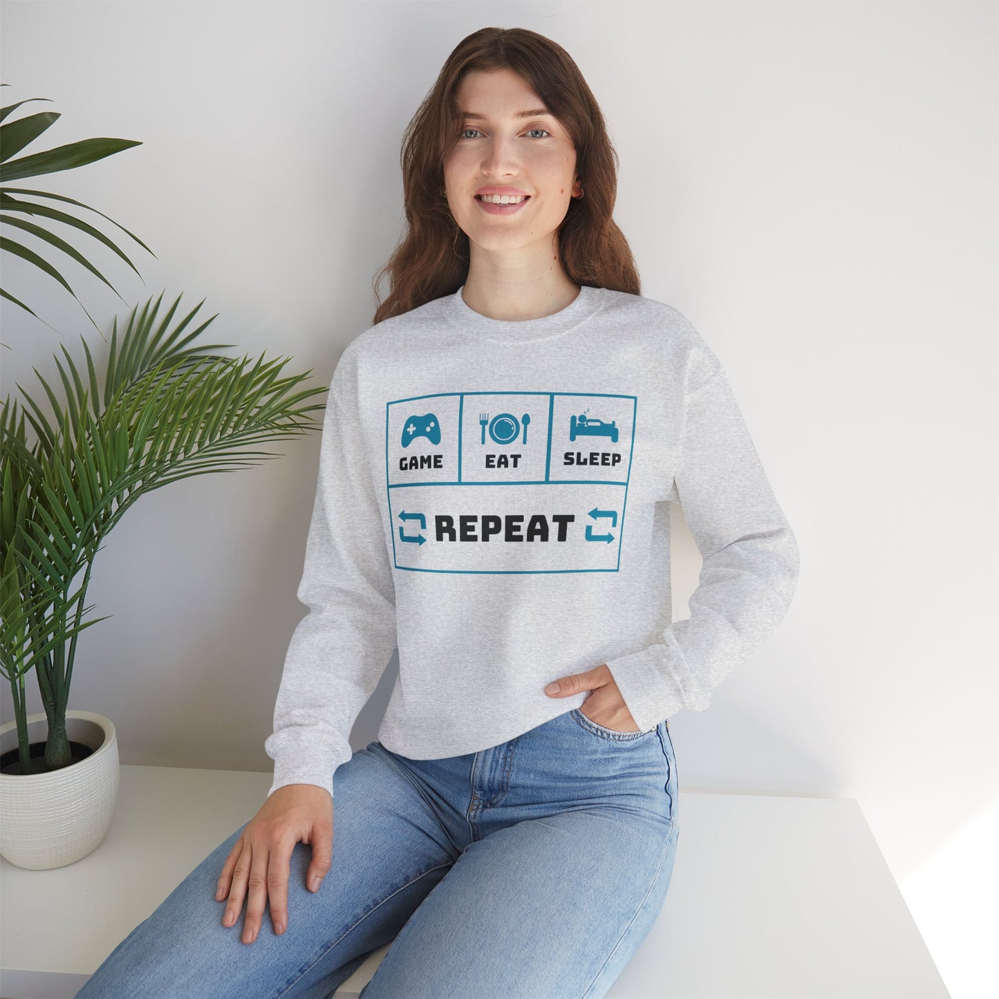 Heavy Blend™ Crewneck Repeat Sweatshirt