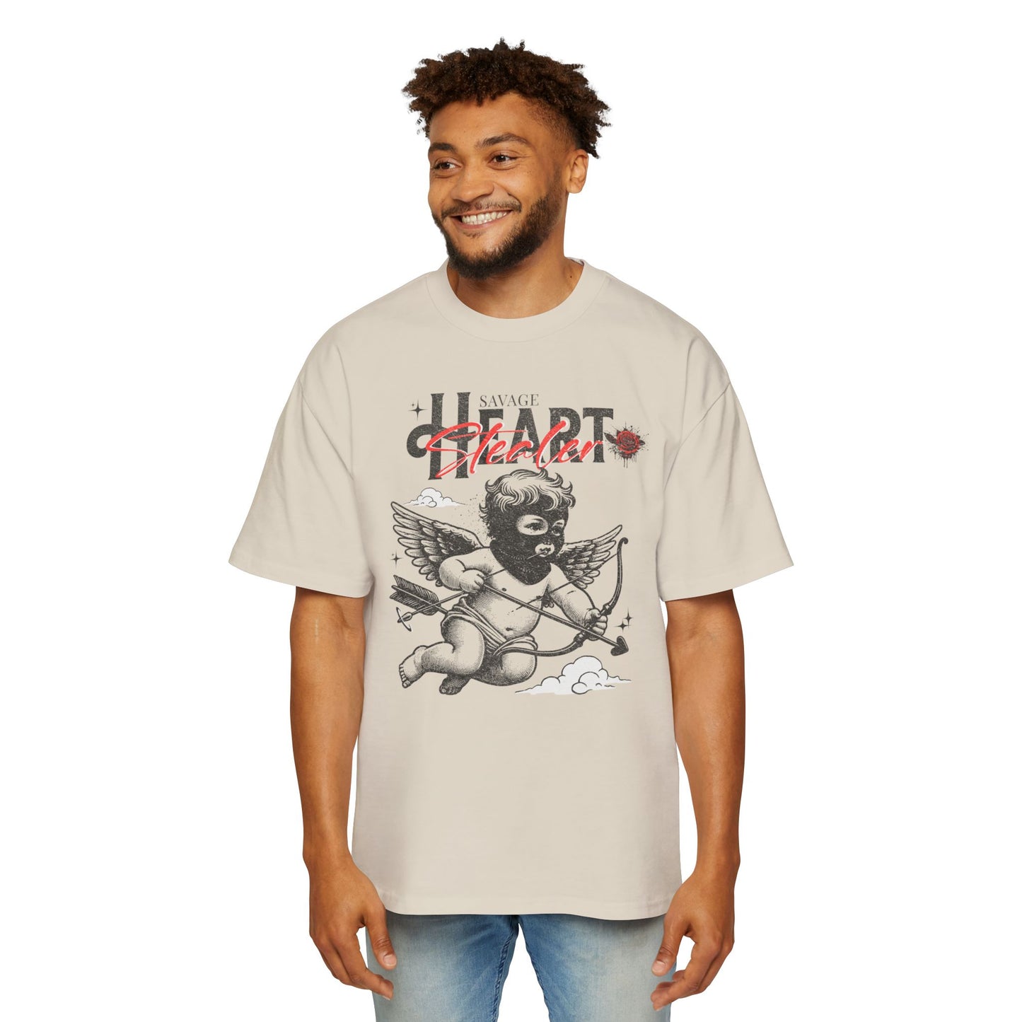 Savage Heart Stealer Men's Oversized T-Shirt