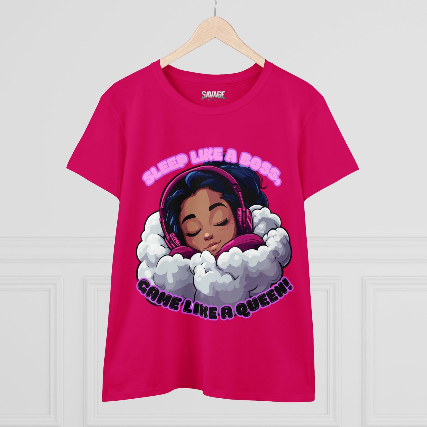Gamer Queen Women's Tee - Sleep Like a Boss, Game Like a Queen