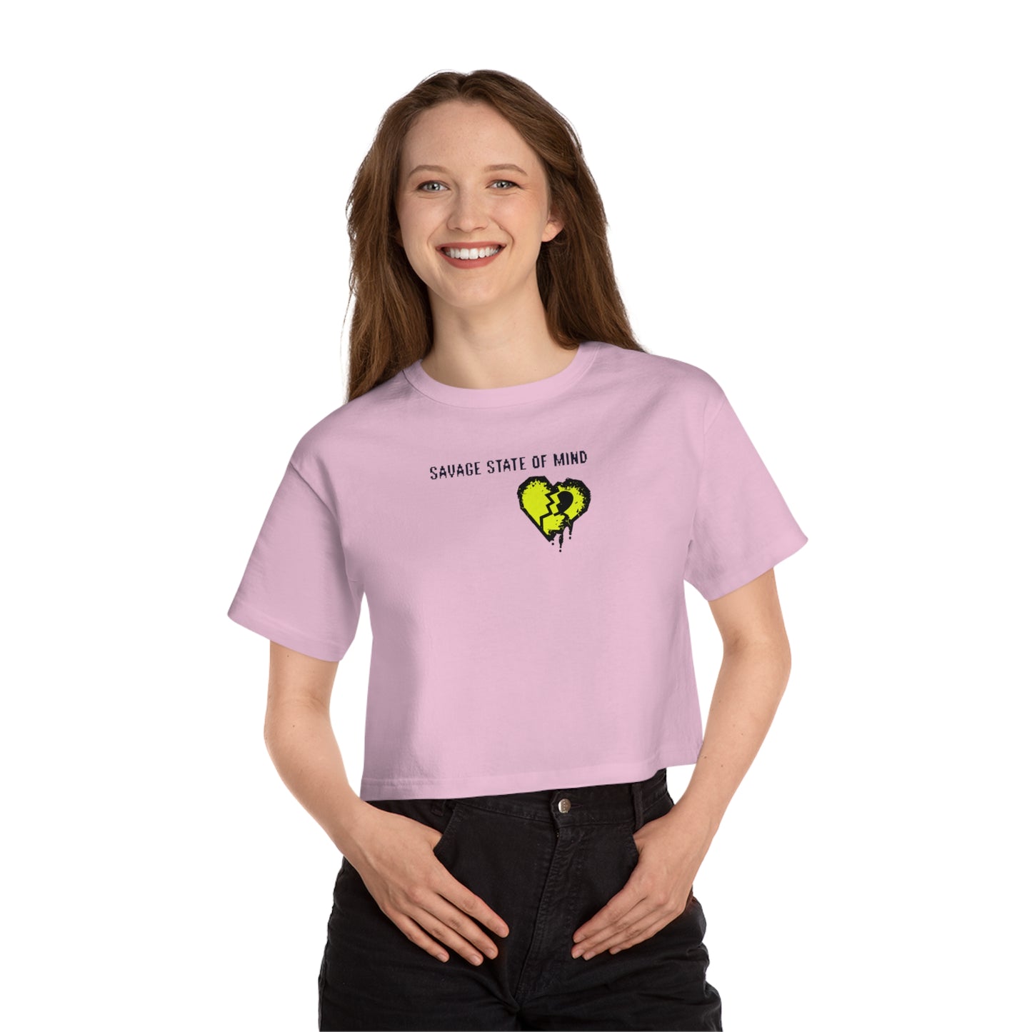 Champion Women's Cropped T-Shirt: Savage State of Mind