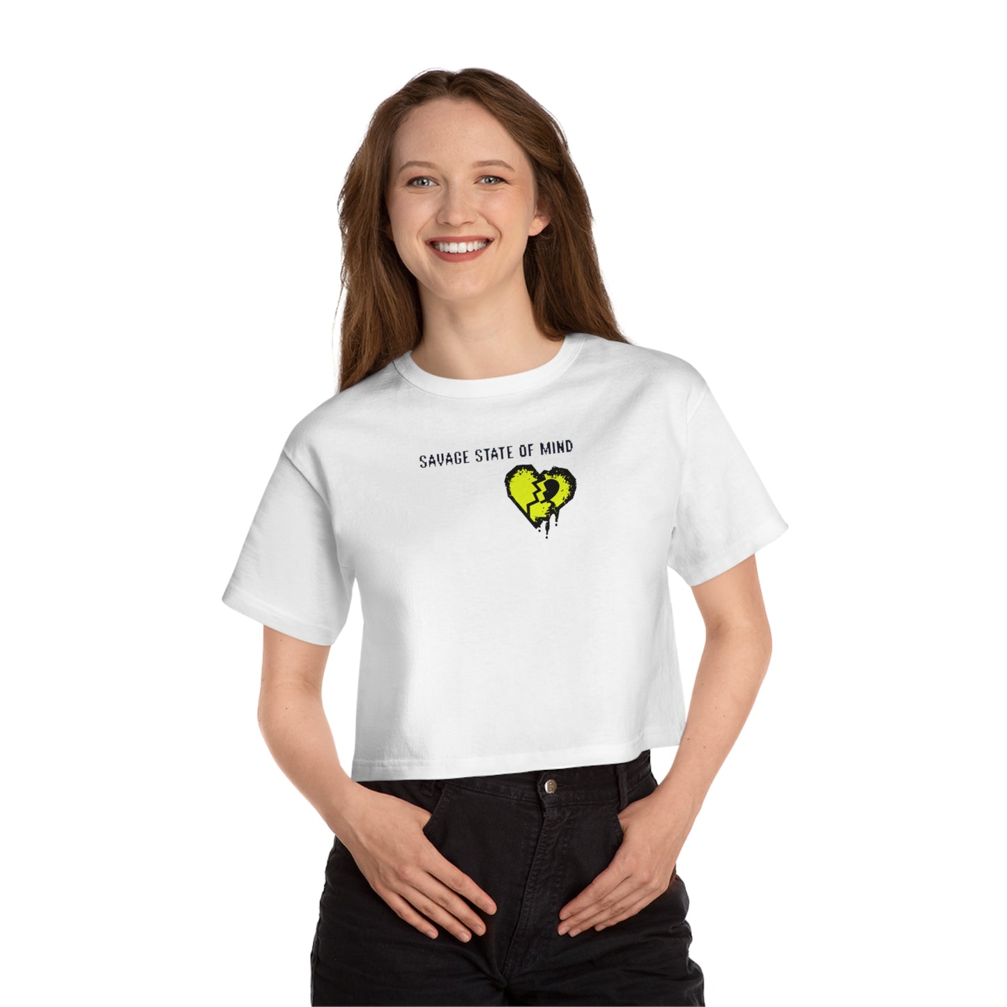 Champion Women's Cropped T-Shirt: Savage State of Mind