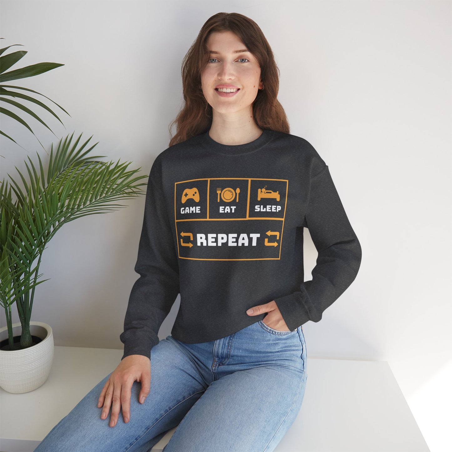 Heavy Blend™ Crewneck Repeat Sweatshirt