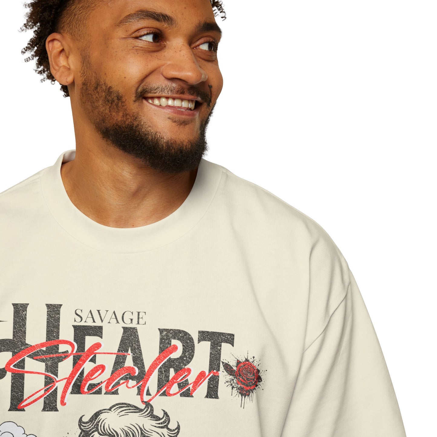 Savage Heart Stealer Men's Oversized T-Shirt