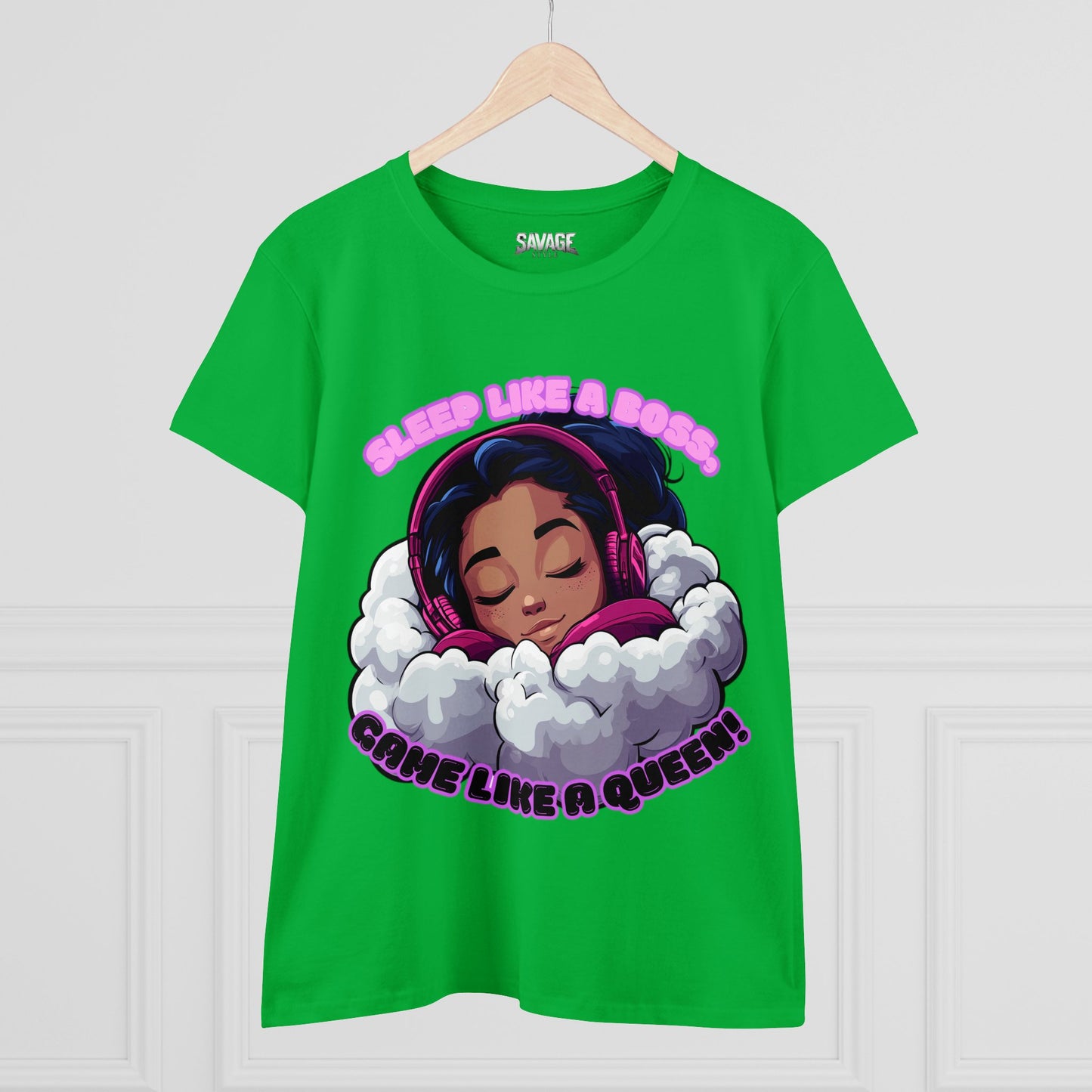 Gamer Queen Women's Tee - Sleep Like a Boss, Game Like a Queen