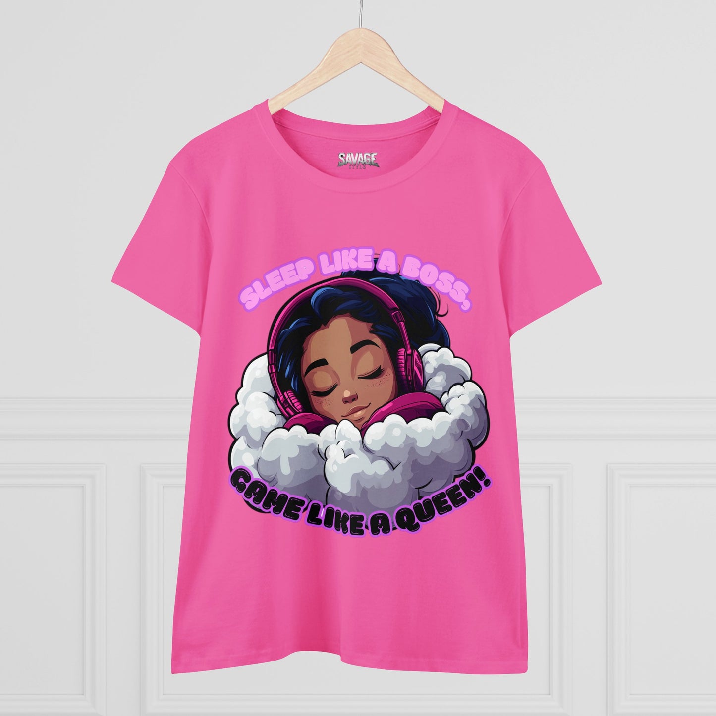 Gamer Queen Women's Tee - Sleep Like a Boss, Game Like a Queen
