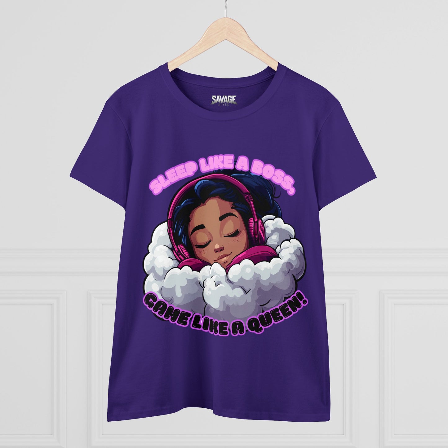 Gamer Queen Women's Tee - Sleep Like a Boss, Game Like a Queen