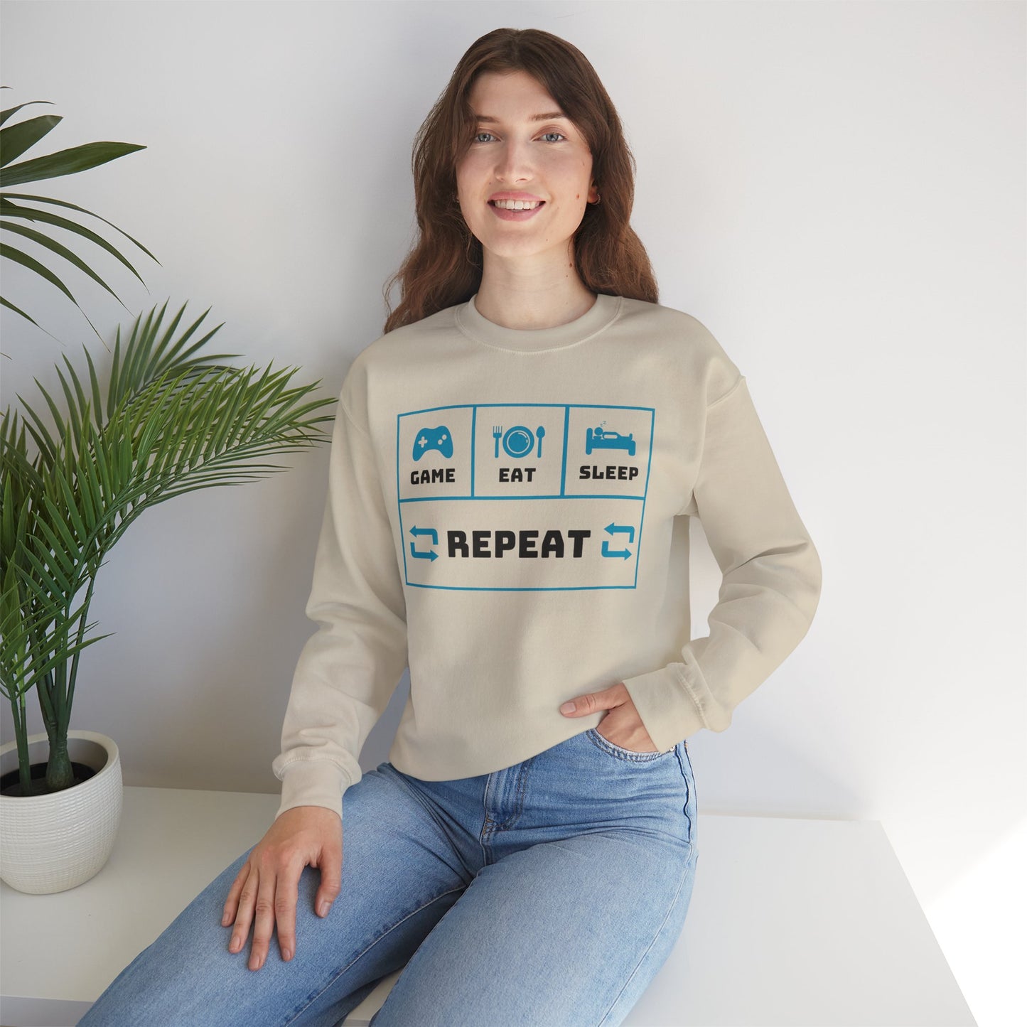 Heavy Blend™ Crewneck Repeat Sweatshirt
