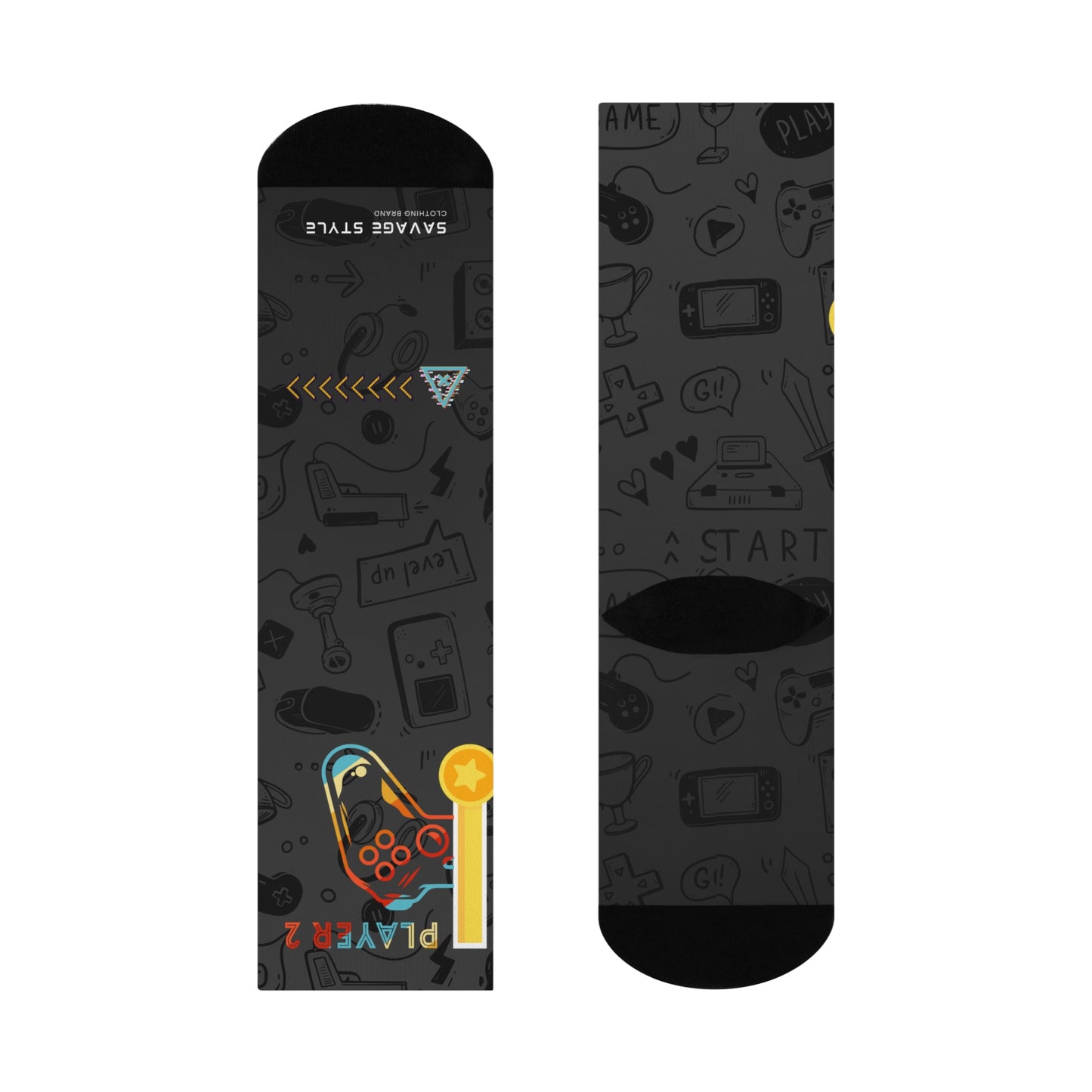 Savage Gaming Cushioned Crew Socks