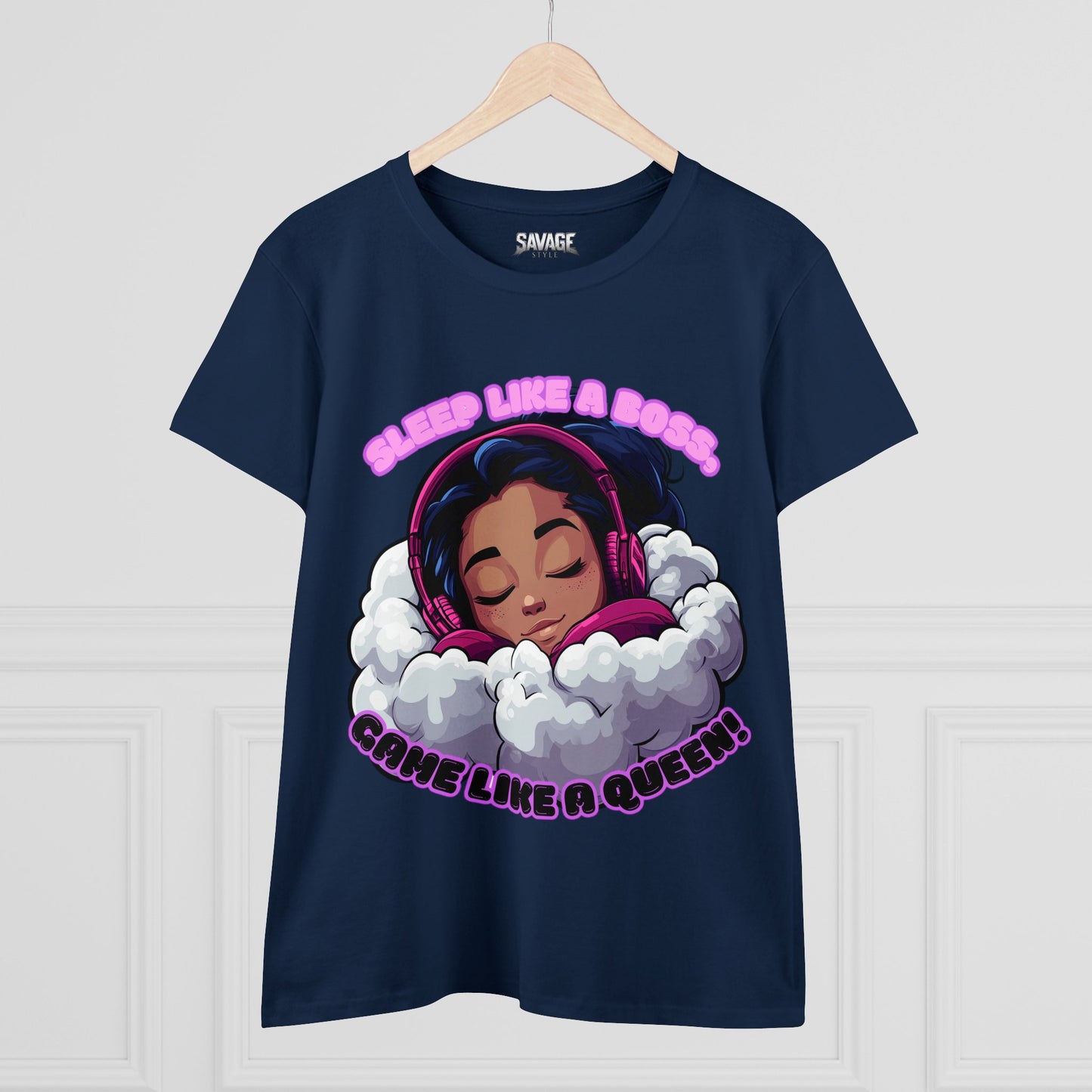 Gamer Queen Women's Tee - Sleep Like a Boss, Game Like a Queen