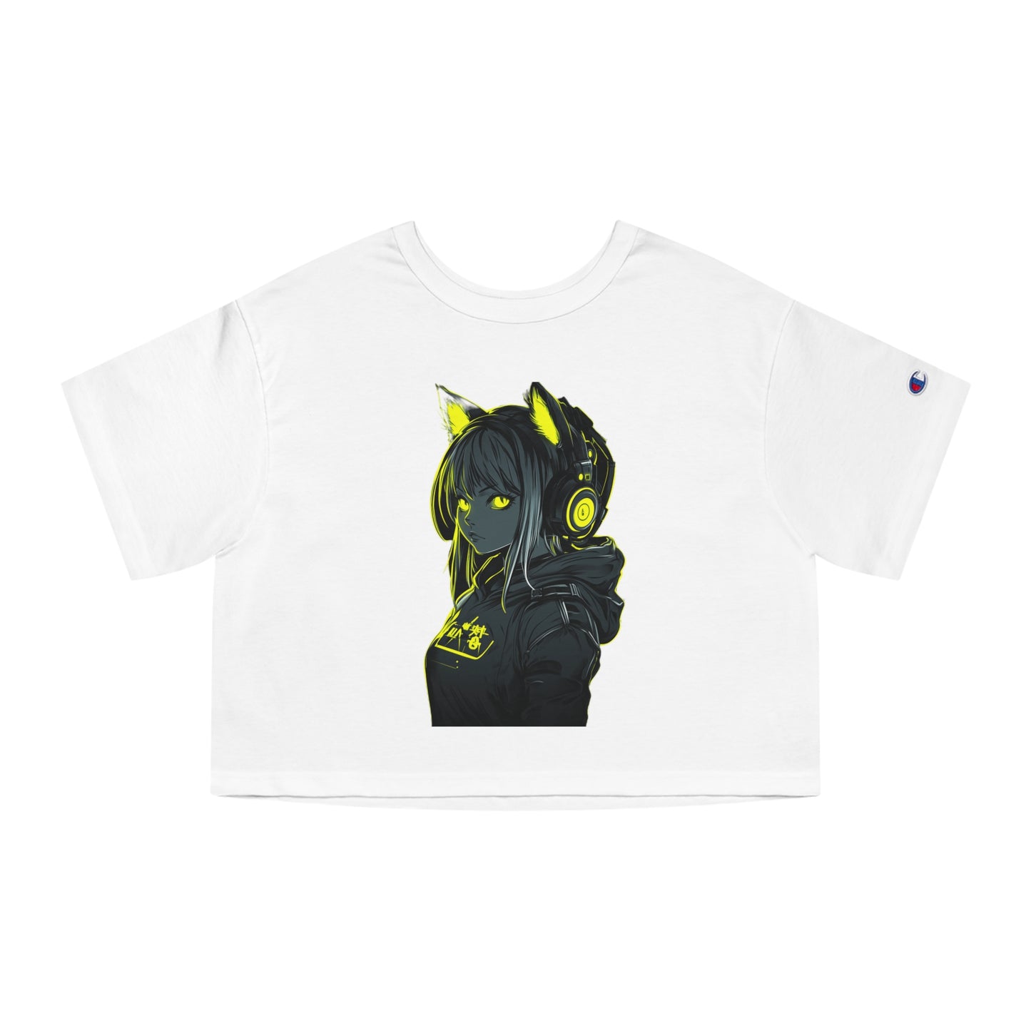 Champion - Pawsitively Addicted to Gaming Women's Heritage Cropped T-Shirt