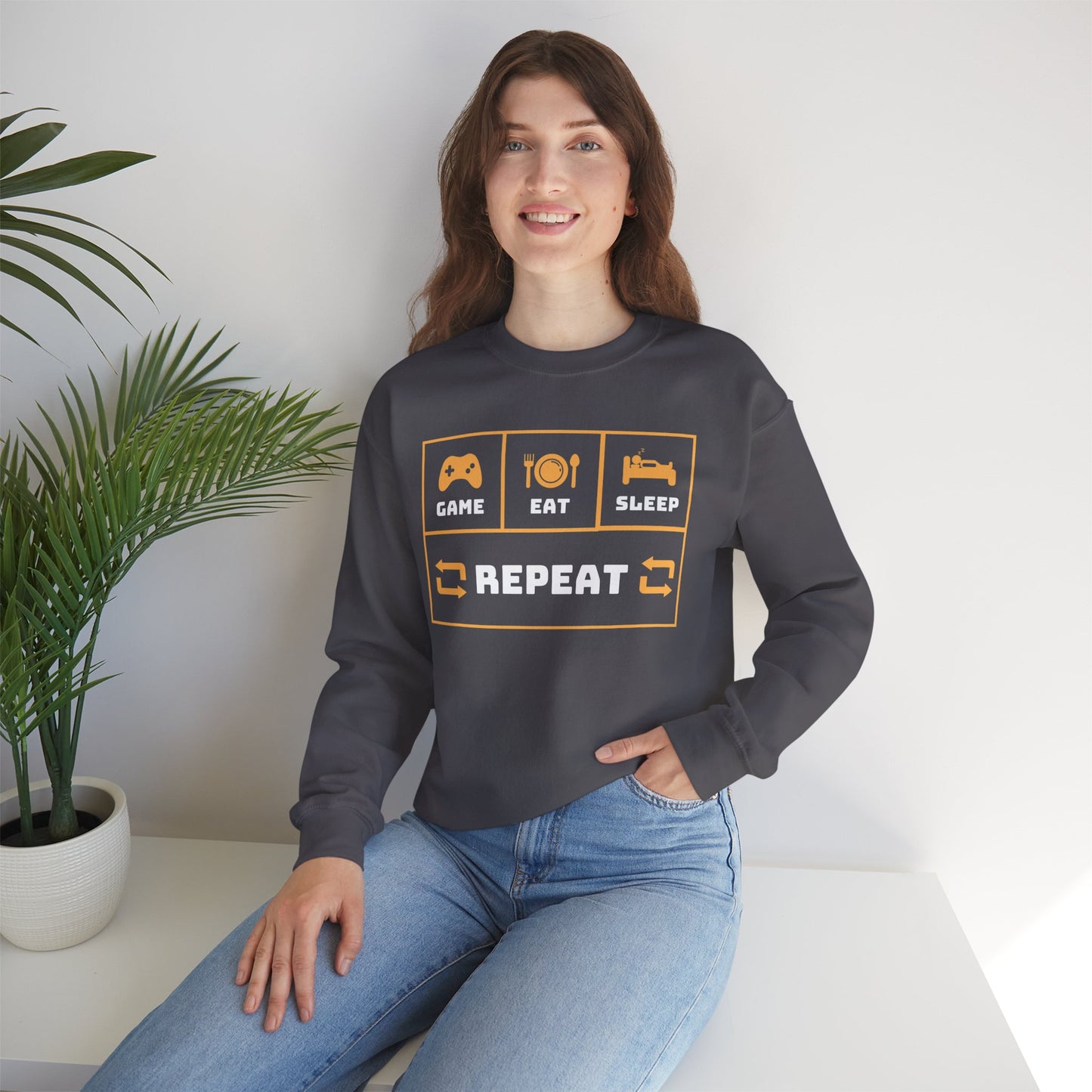 Heavy Blend™ Crewneck Repeat Sweatshirt