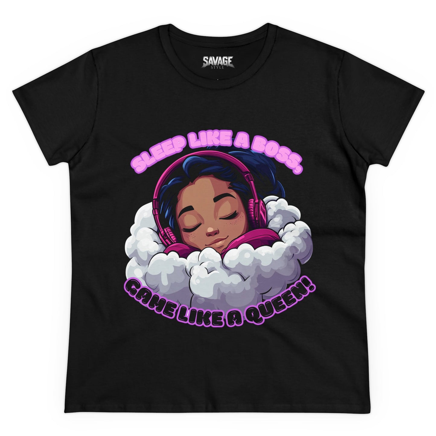 Gamer Queen Women's Tee - Sleep Like a Boss, Game Like a Queen
