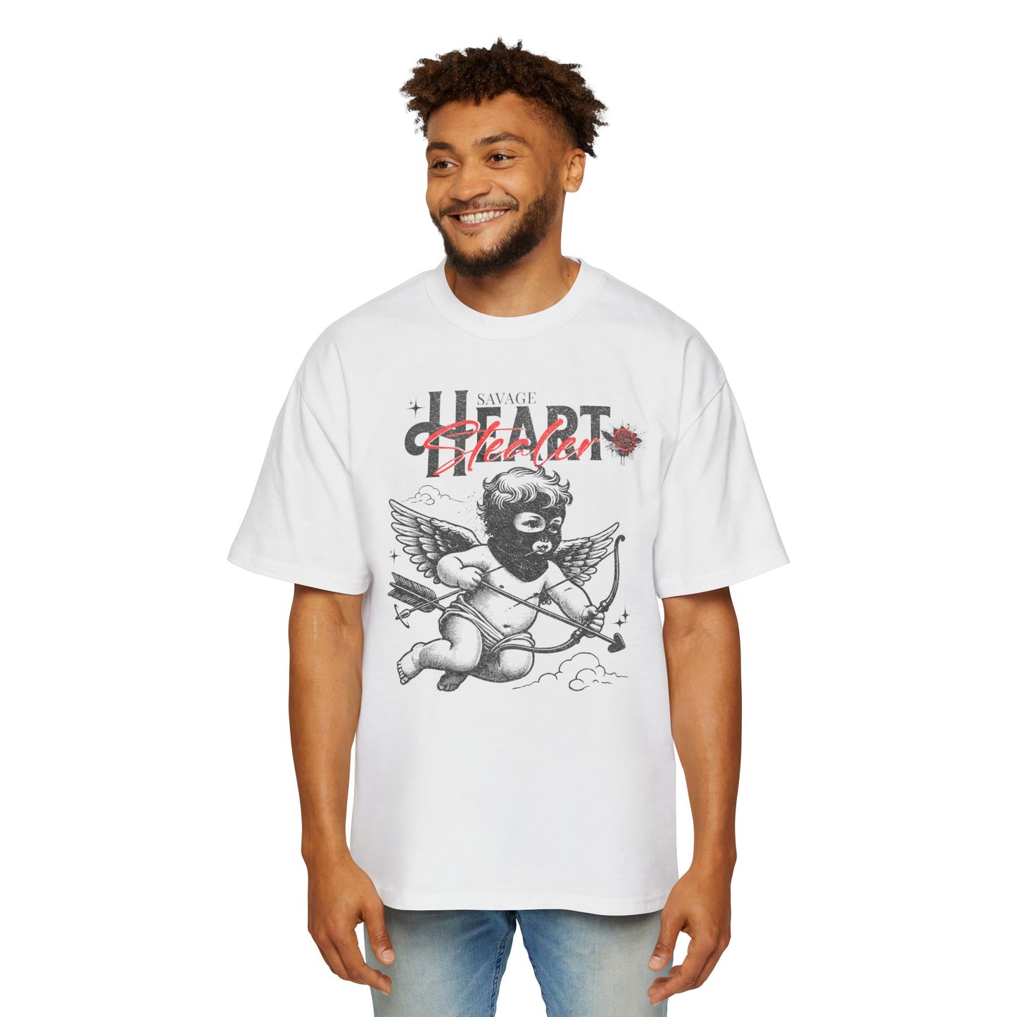Savage Heart Stealer Men's Oversized T-Shirt