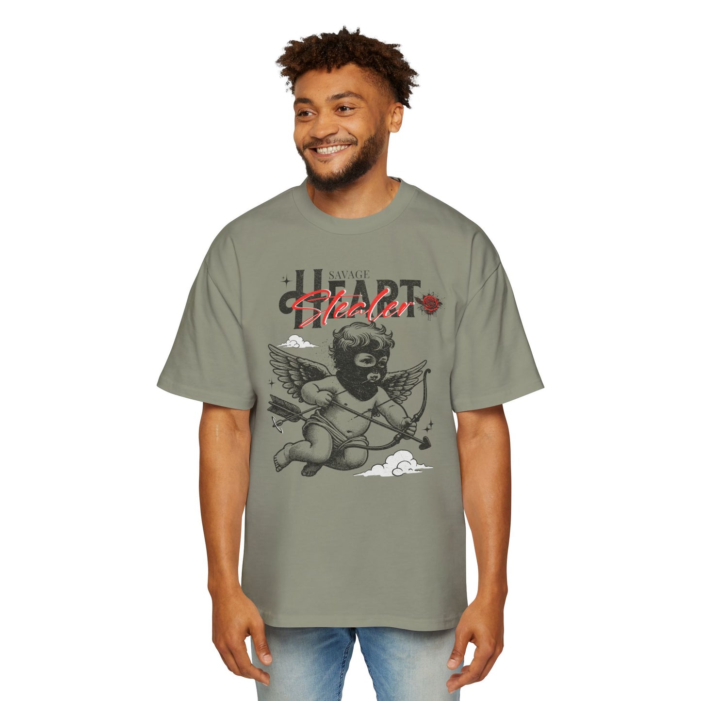 Savage Heart Stealer Men's Oversized T-Shirt
