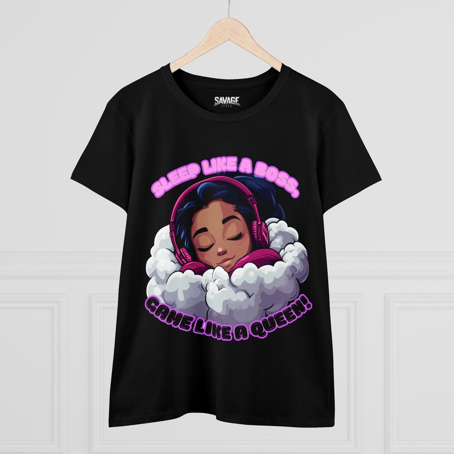 Gamer Queen Women's Tee - Sleep Like a Boss, Game Like a Queen
