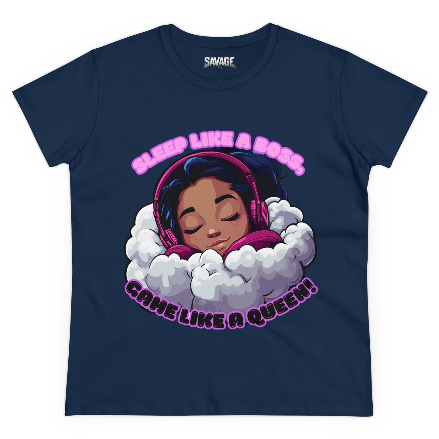 Gamer Queen Women's Tee - Sleep Like a Boss, Game Like a Queen