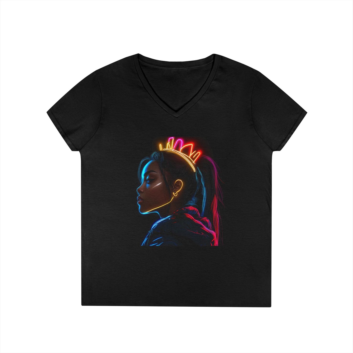 Gamer Queen - Women's V Neck Tee