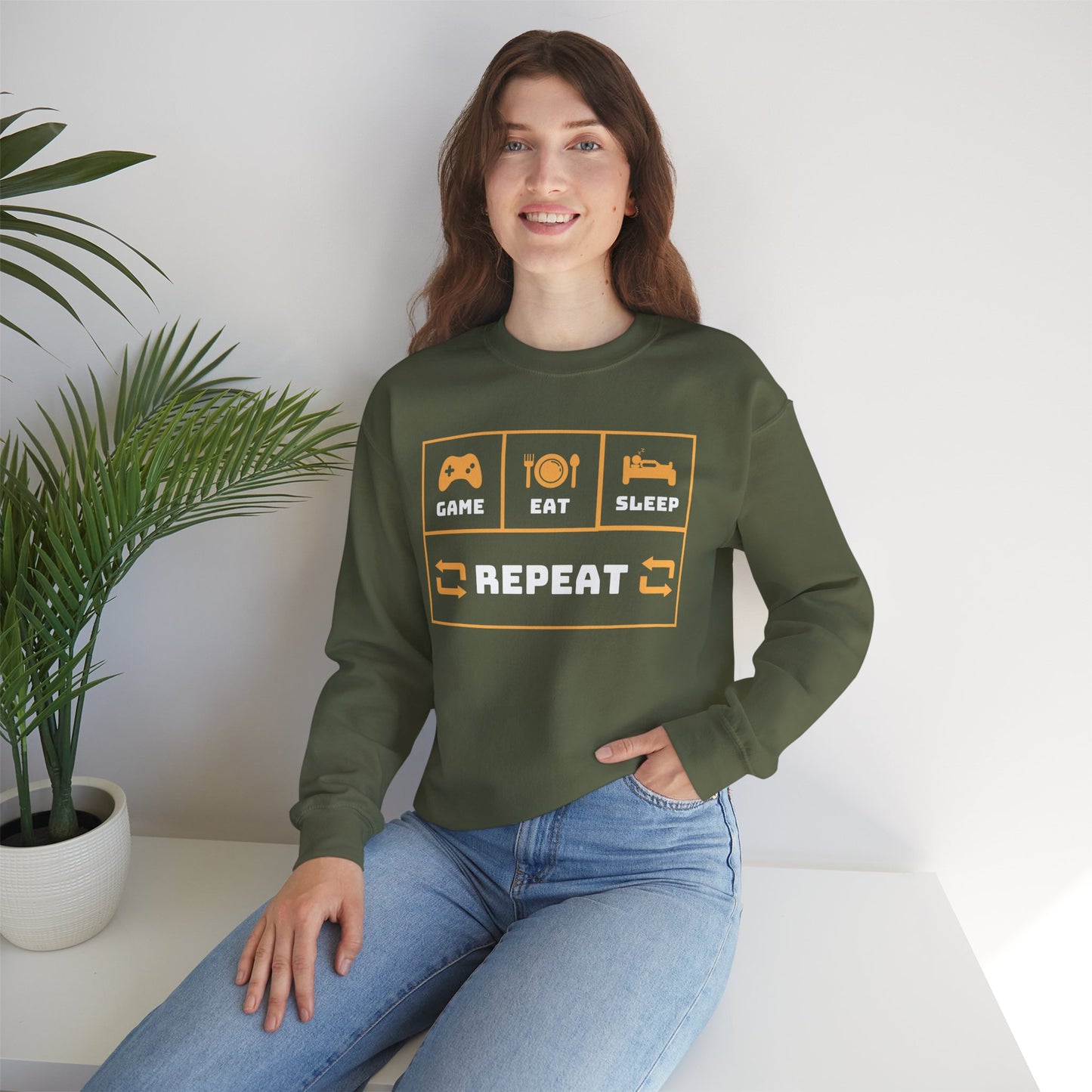 Heavy Blend™ Crewneck Repeat Sweatshirt
