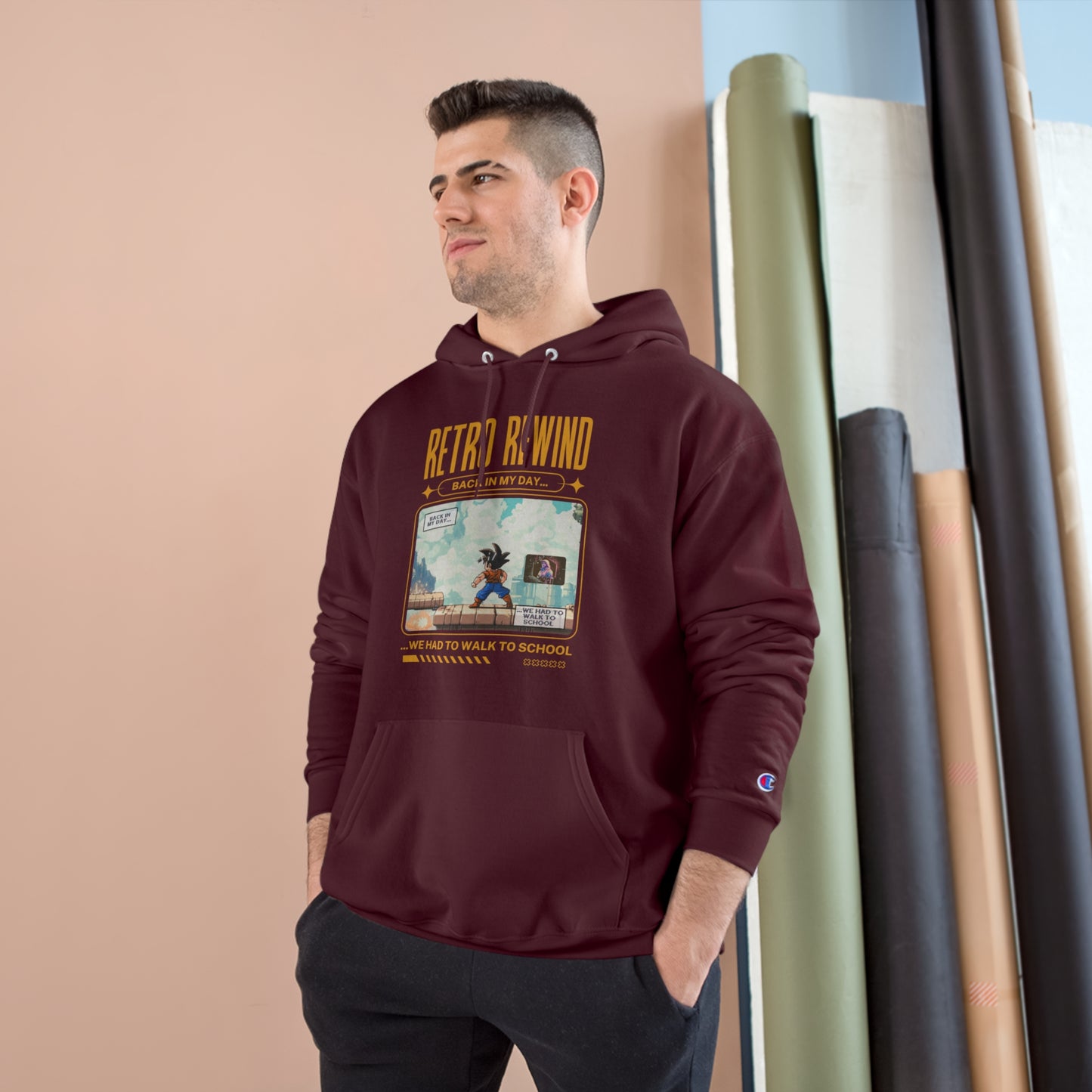 Retro Gamer Champion Hoodie - Back in my day
