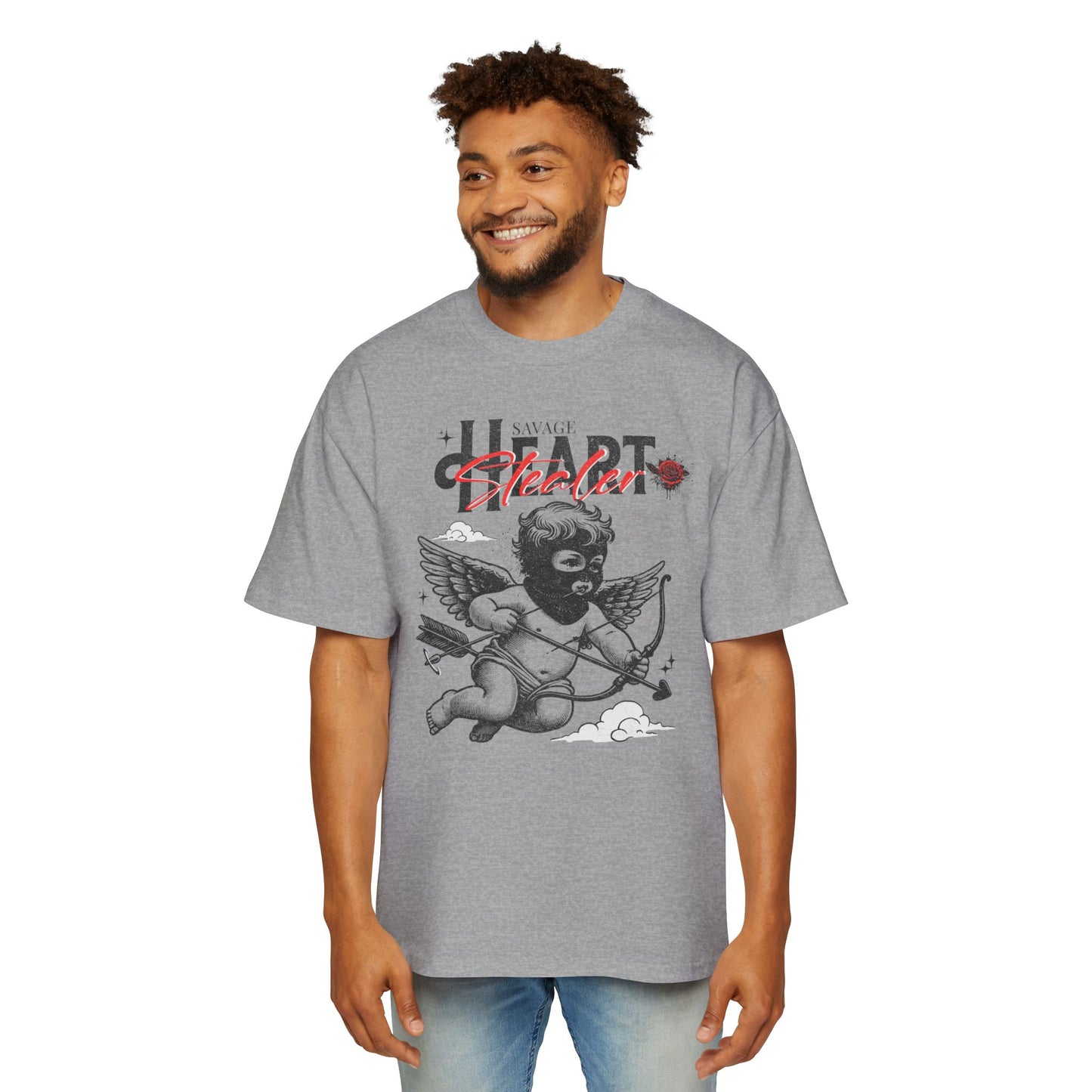 Savage Heart Stealer Men's Oversized T-Shirt