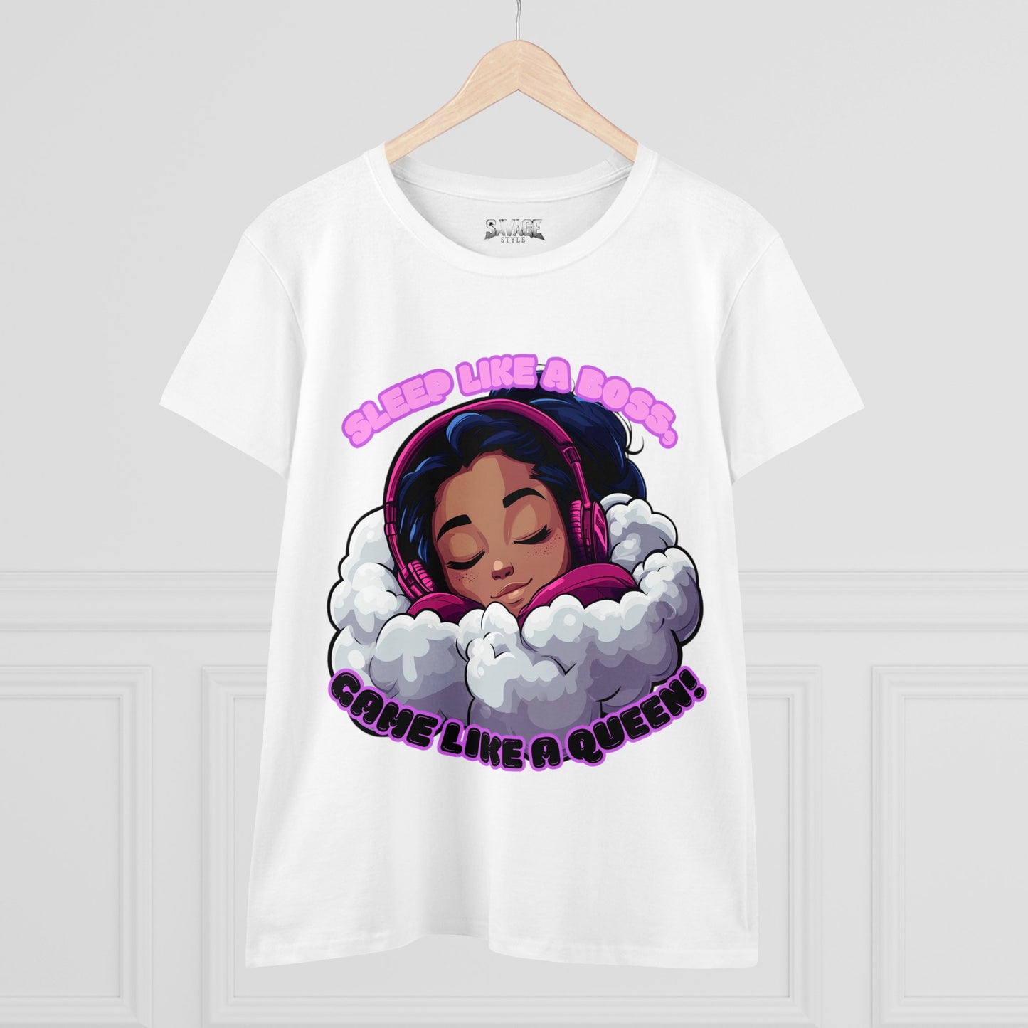 Gamer Queen Women's Tee - Sleep Like a Boss, Game Like a Queen