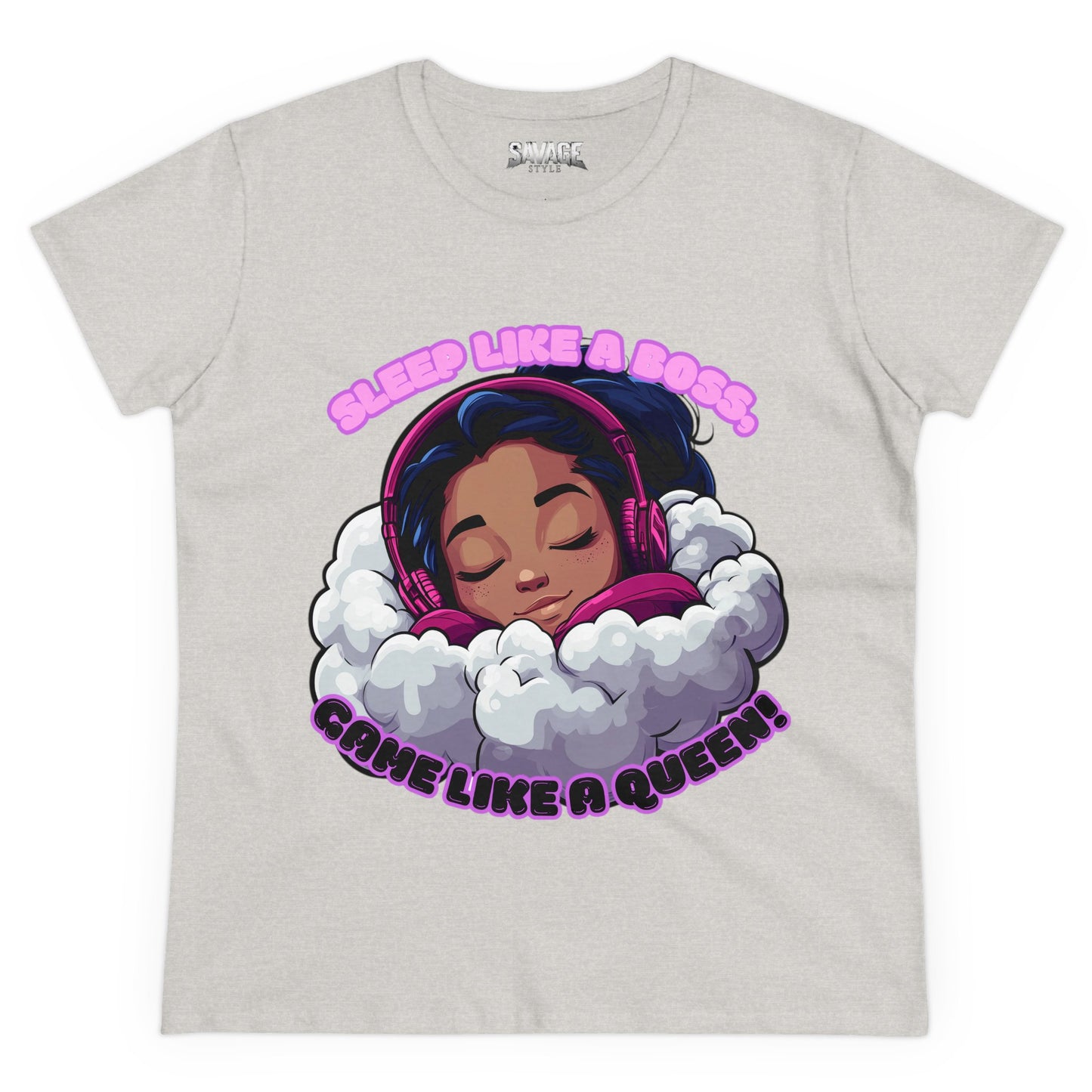 Gamer Queen Women's Tee - Sleep Like a Boss, Game Like a Queen