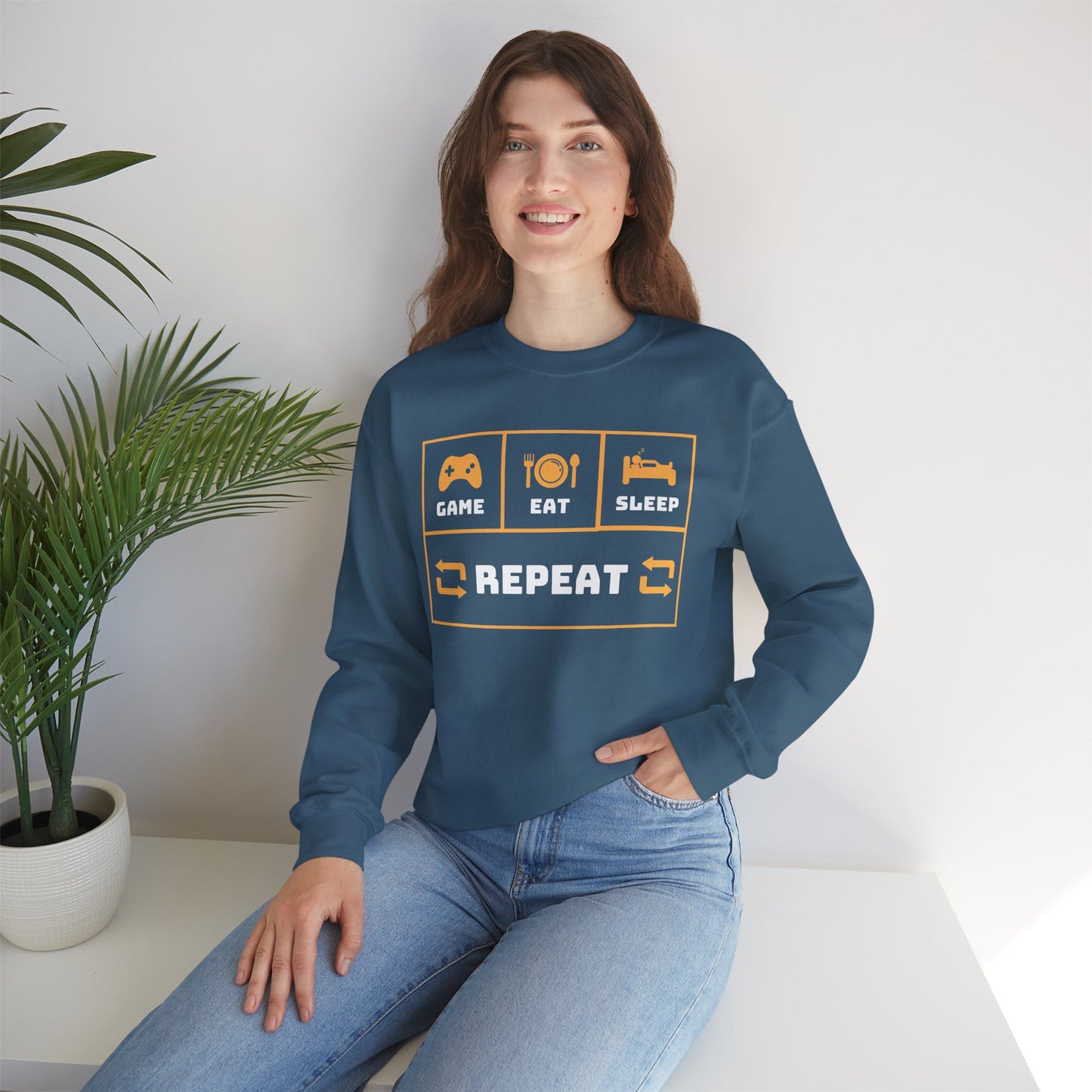 Heavy Blend™ Crewneck Repeat Sweatshirt