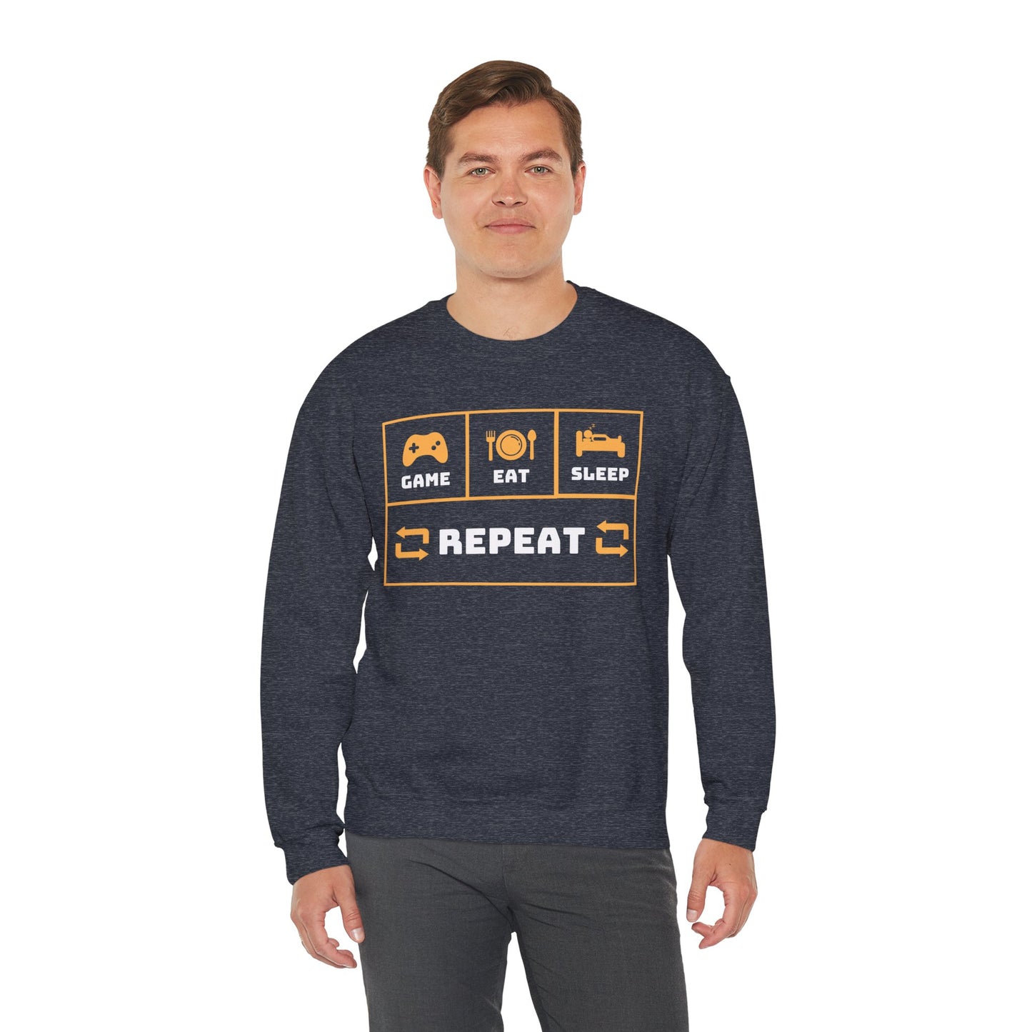 Heavy Blend™ Crewneck Repeat Sweatshirt
