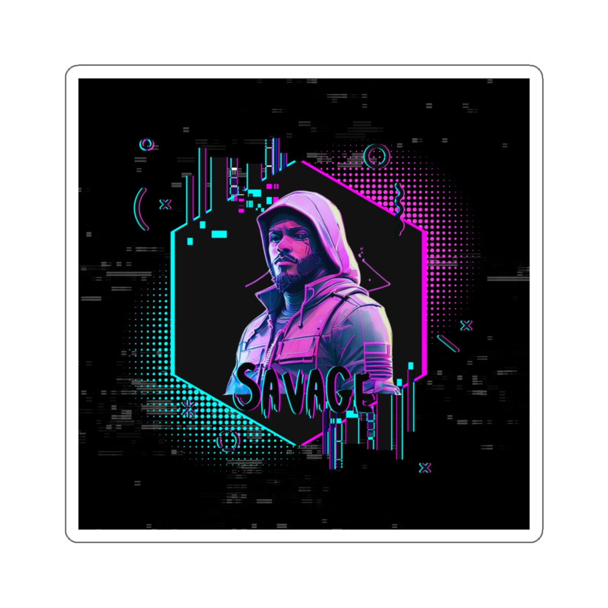 Logo Sticker - Savage Man Clothing Design
