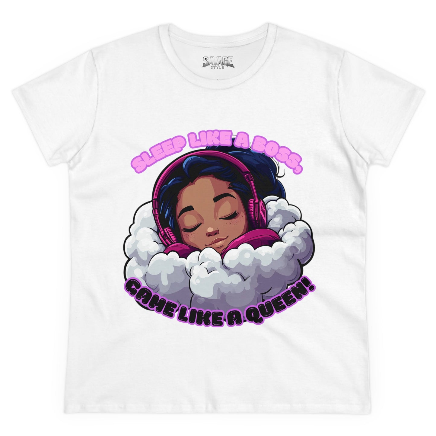 Gamer Queen Women's Tee - Sleep Like a Boss, Game Like a Queen