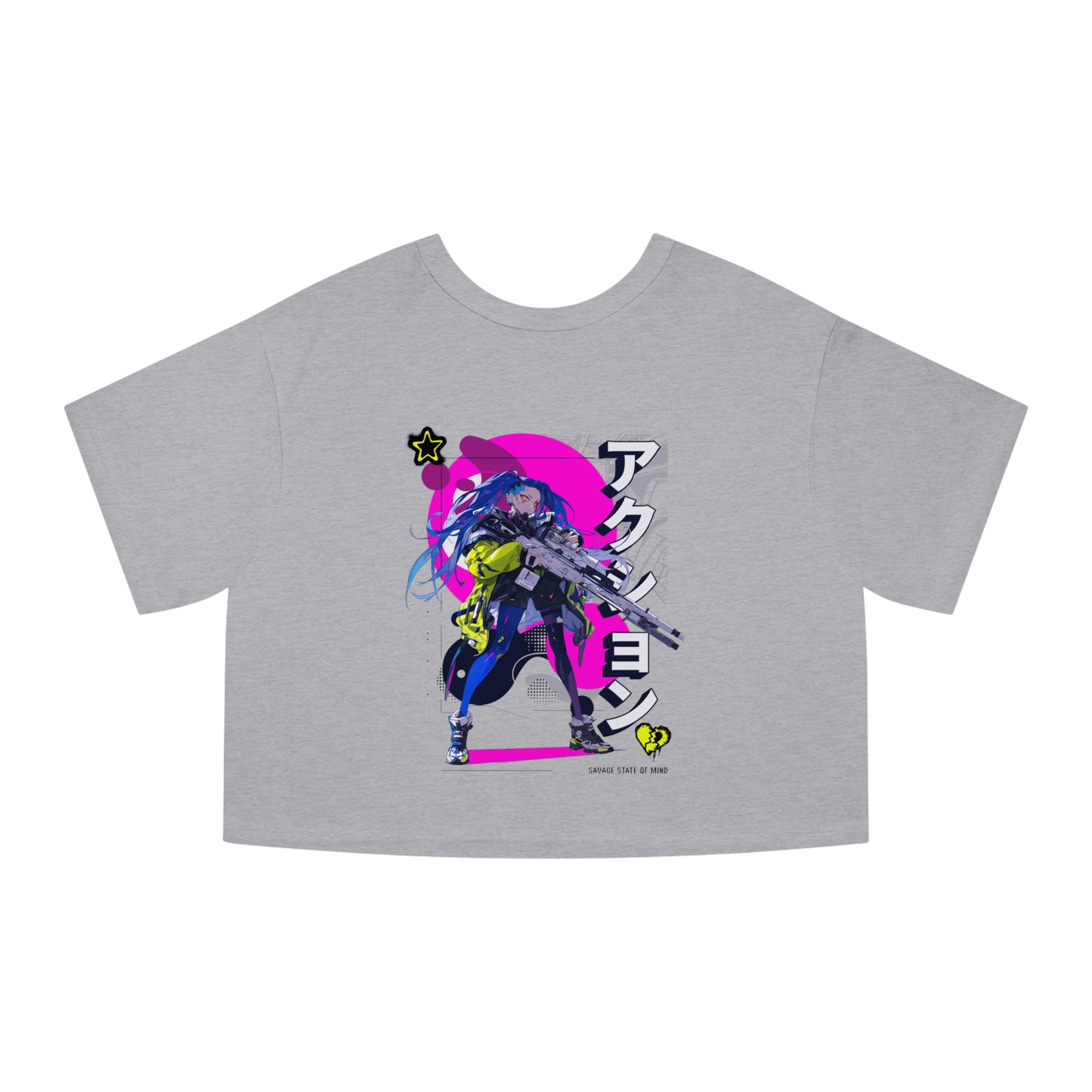 Champion Women's Cropped T-Shirt: Savage State of Mind