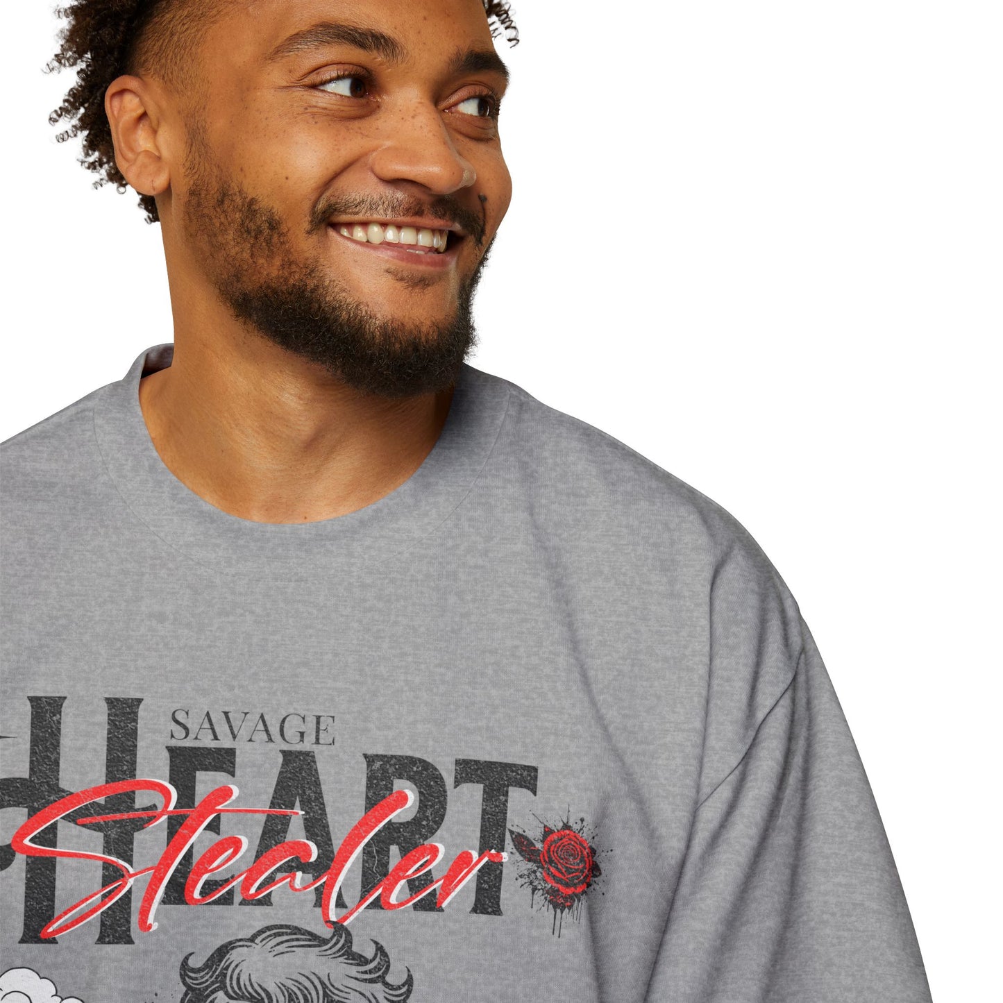 Savage Heart Stealer Men's Oversized T-Shirt