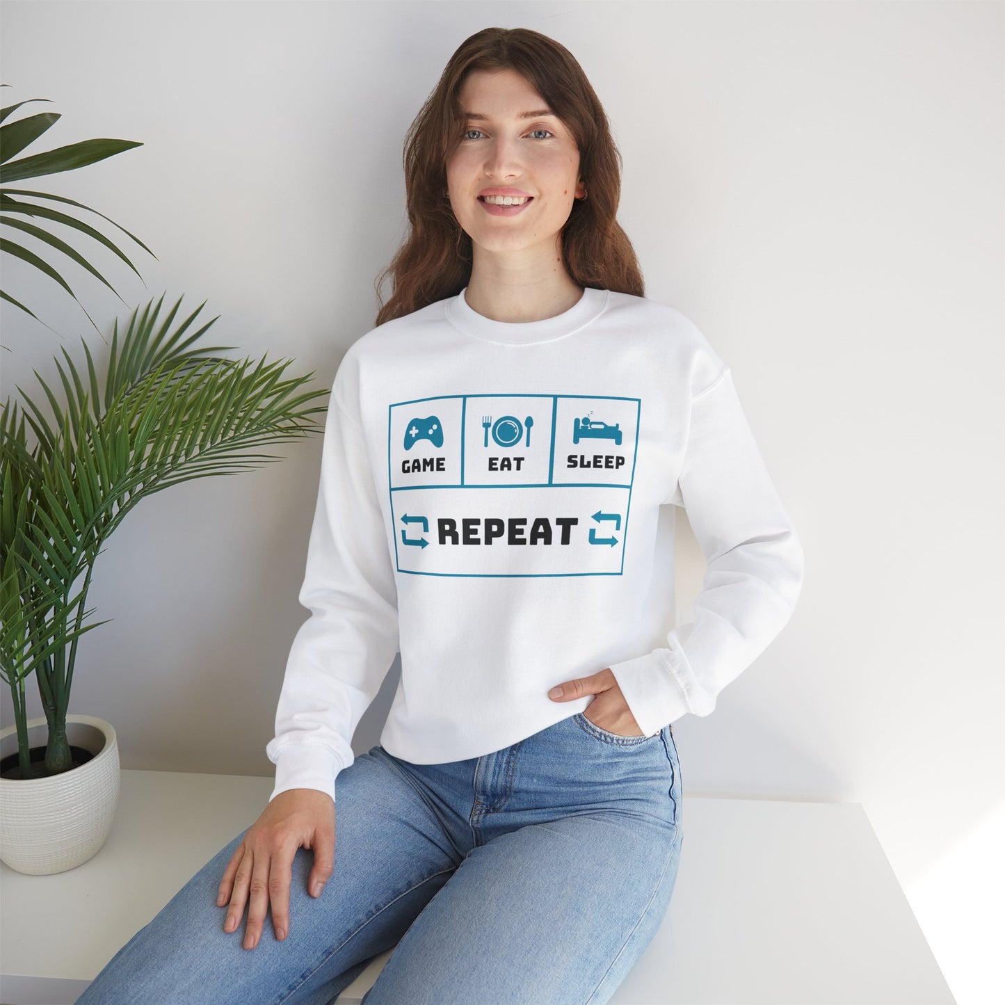 Heavy Blend™ Crewneck Repeat Sweatshirt