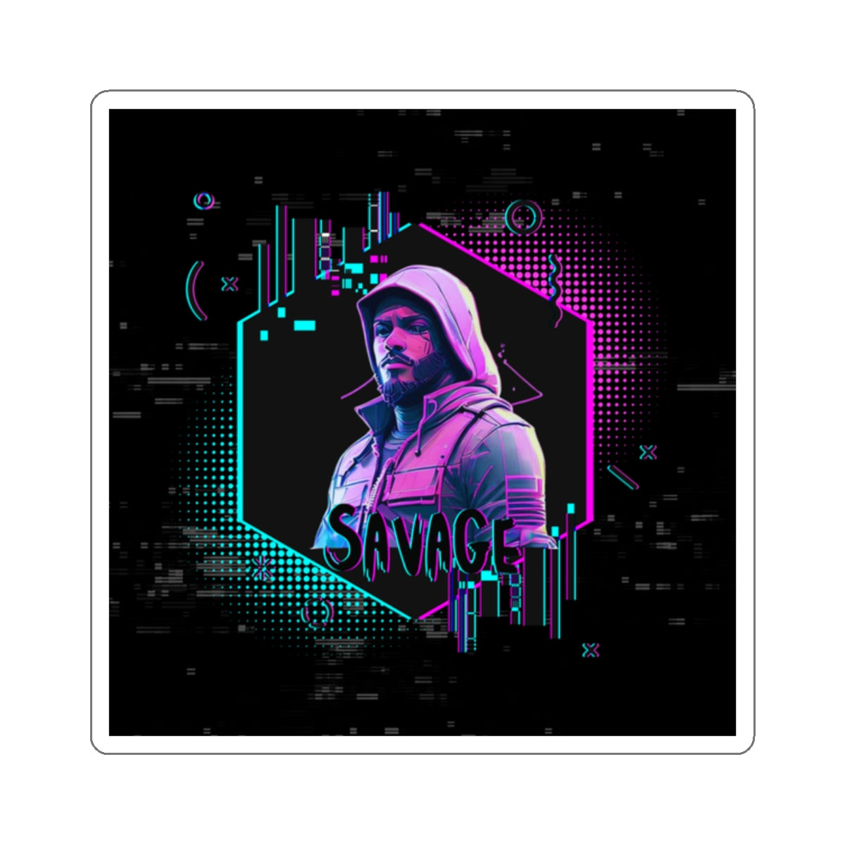 Logo Sticker - Savage Man Clothing Design
