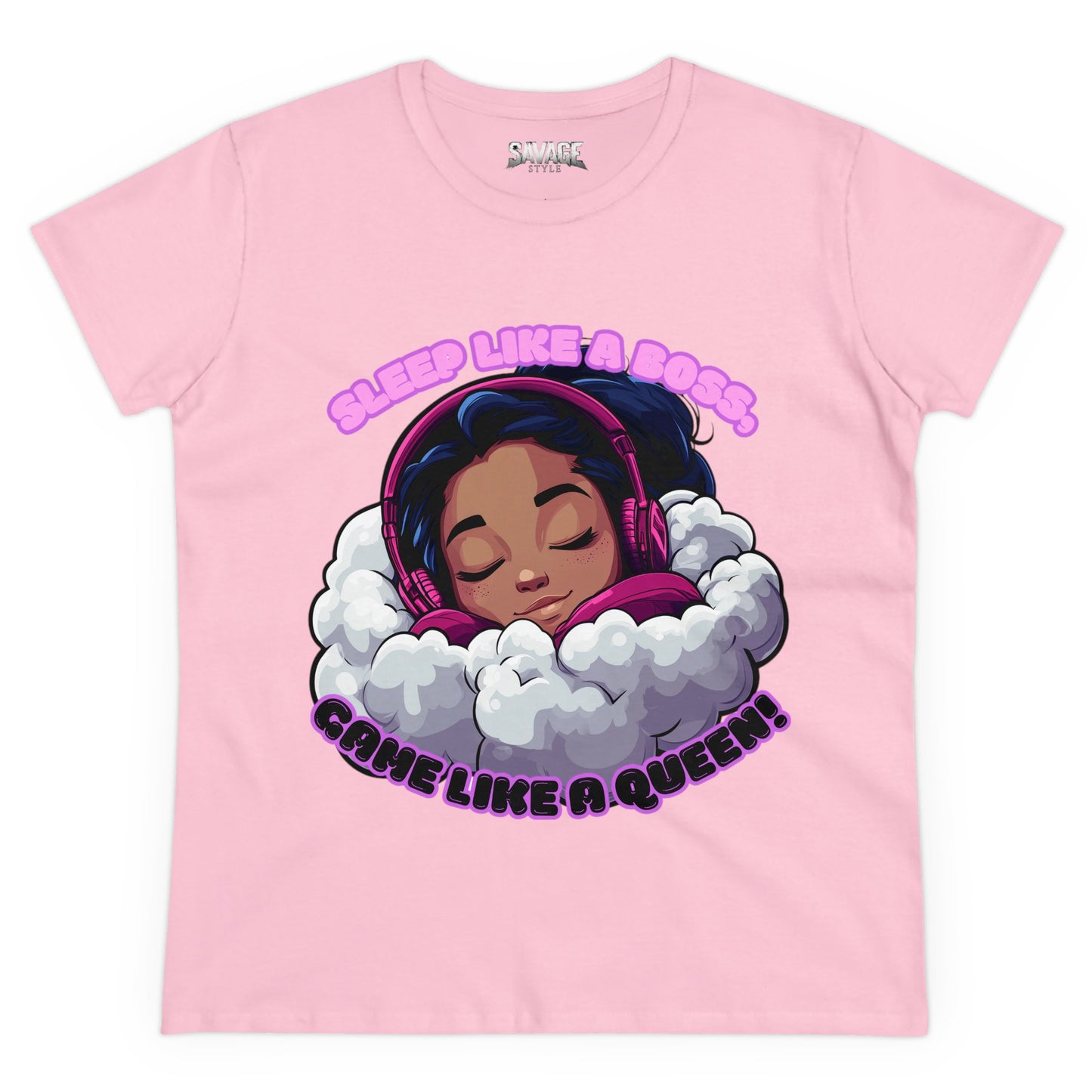 Gamer Queen Women's Tee - Sleep Like a Boss, Game Like a Queen