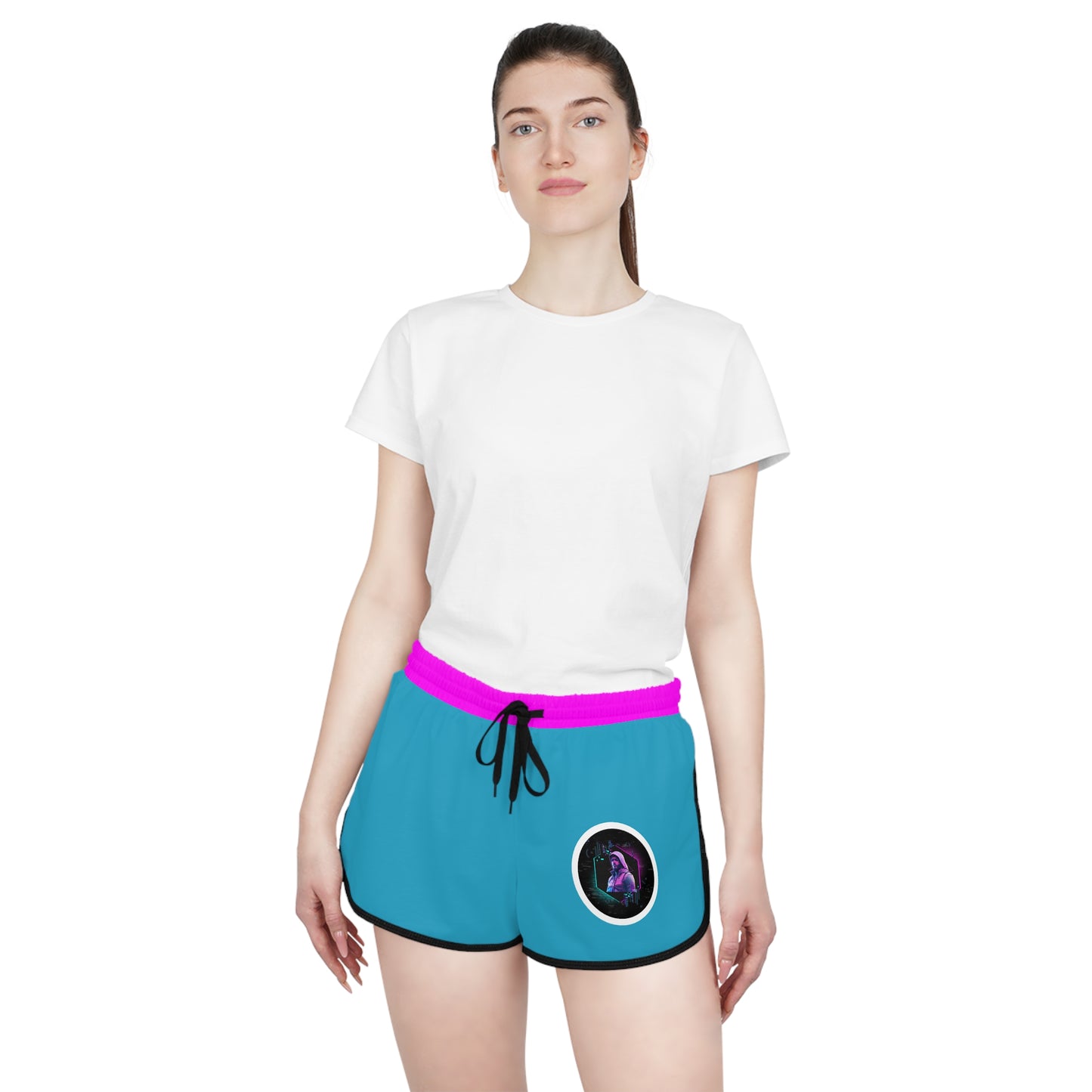 Little Miss Savage - Shorts for Women - Cyan