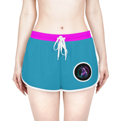 Little Miss Savage - Shorts for Women - Cyan