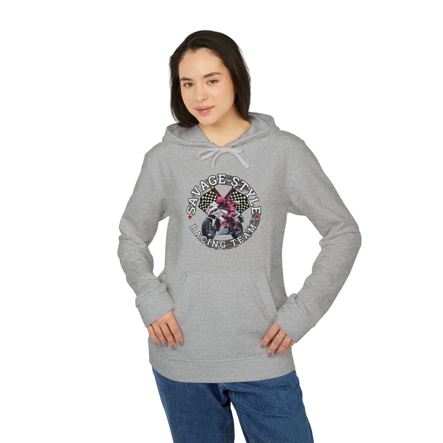 Savage Style Motorcycle Racing Club - adidas Unisex Fleece Hoodie