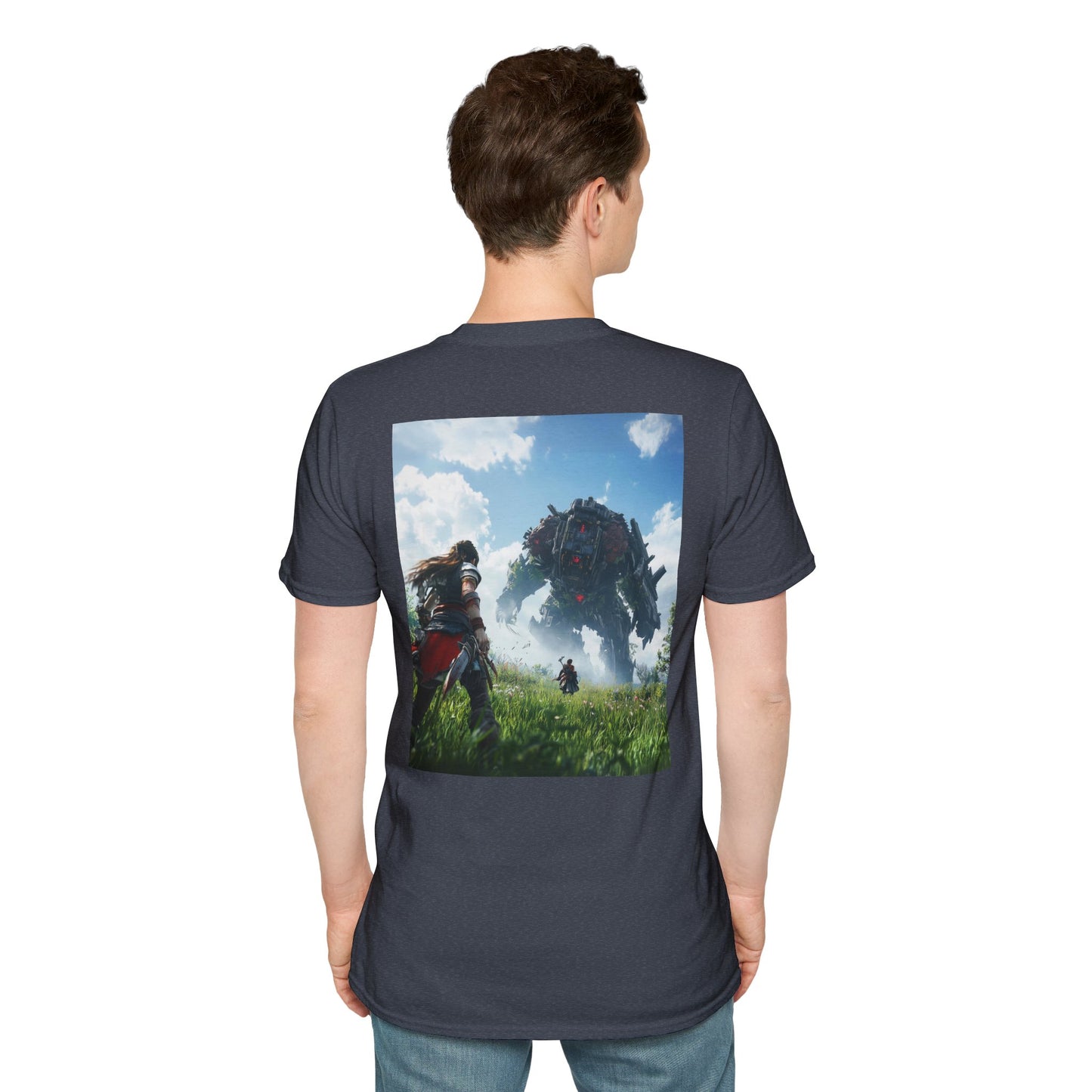 The Road Less Traveled... Unisex Titan Boss Battle Cotton Tee